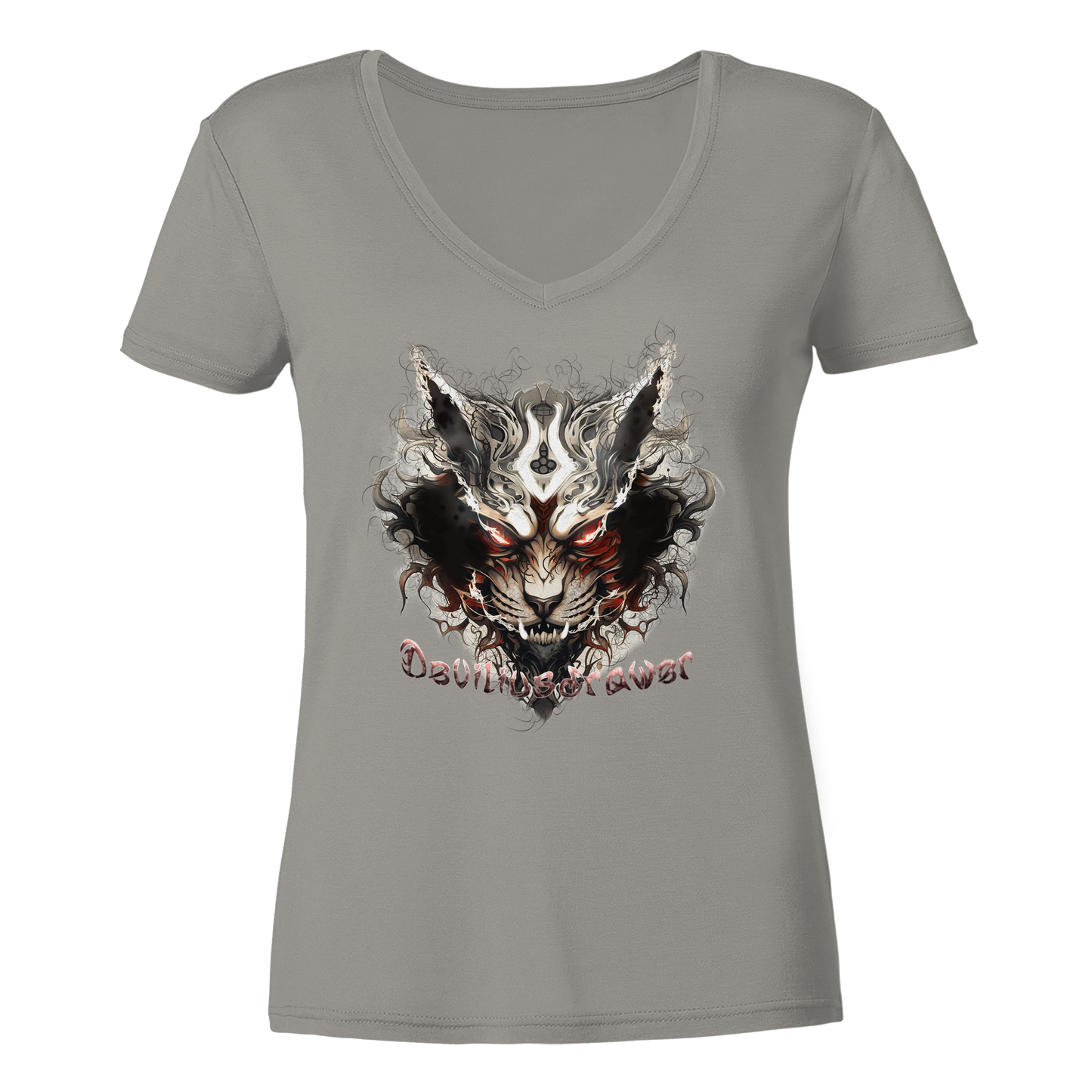 Deviliusdrawer Wild Hotcat  - Ladies V-Neck Shirt