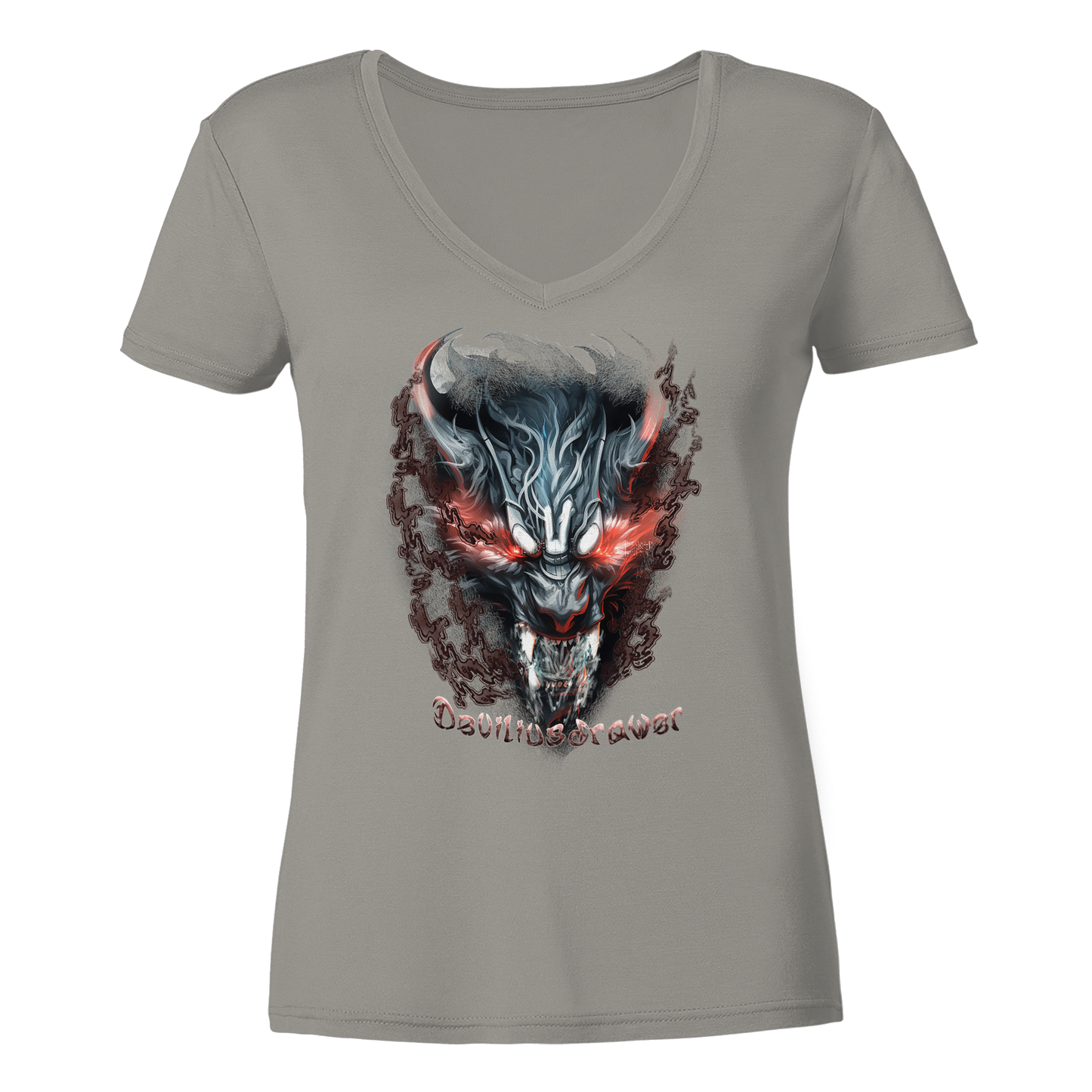 Deviliusdrawer Beast Wolf - Ladies V-Neck Shirt
