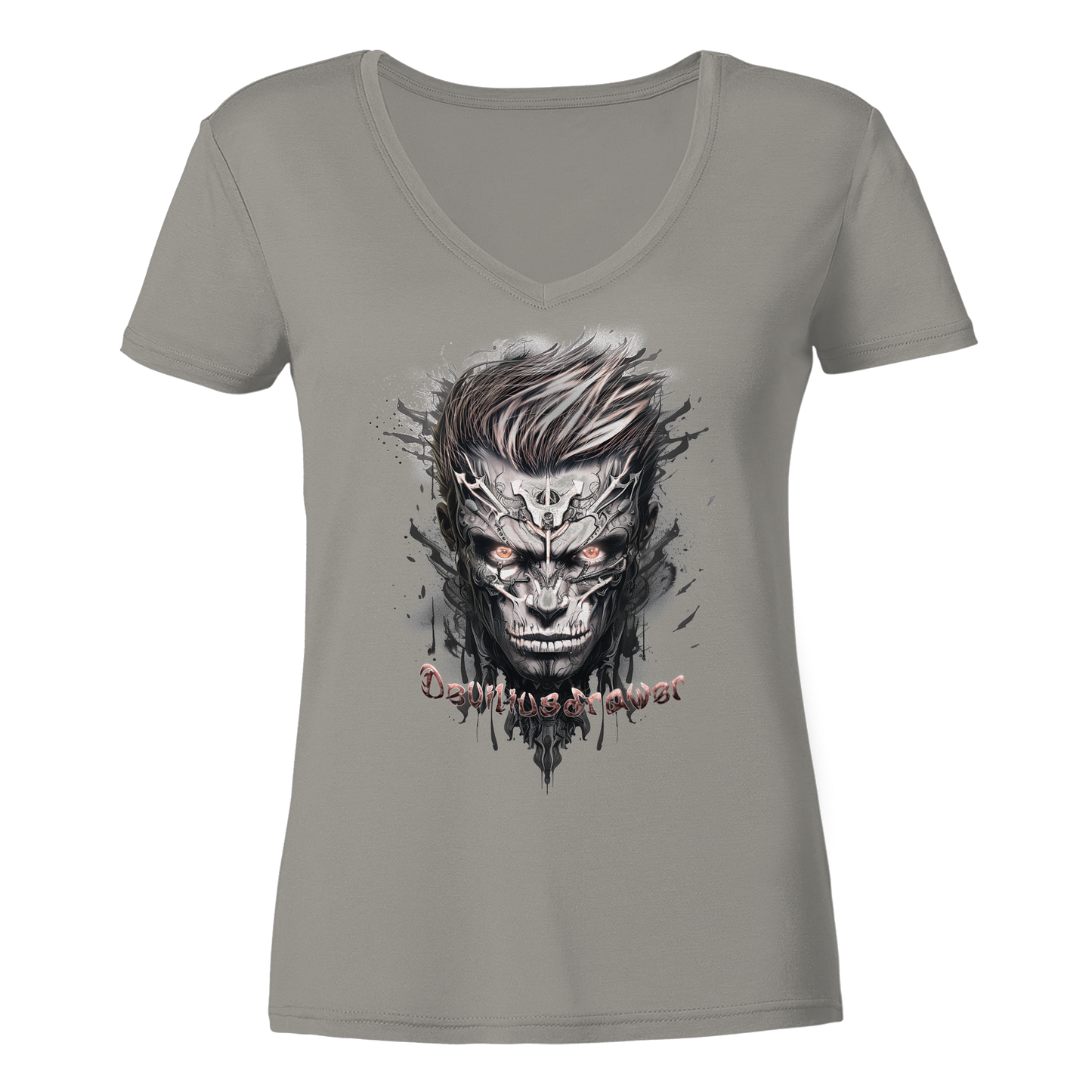 Deviliusdrawer Cyborg Men - Ladies V-Neck Shirt