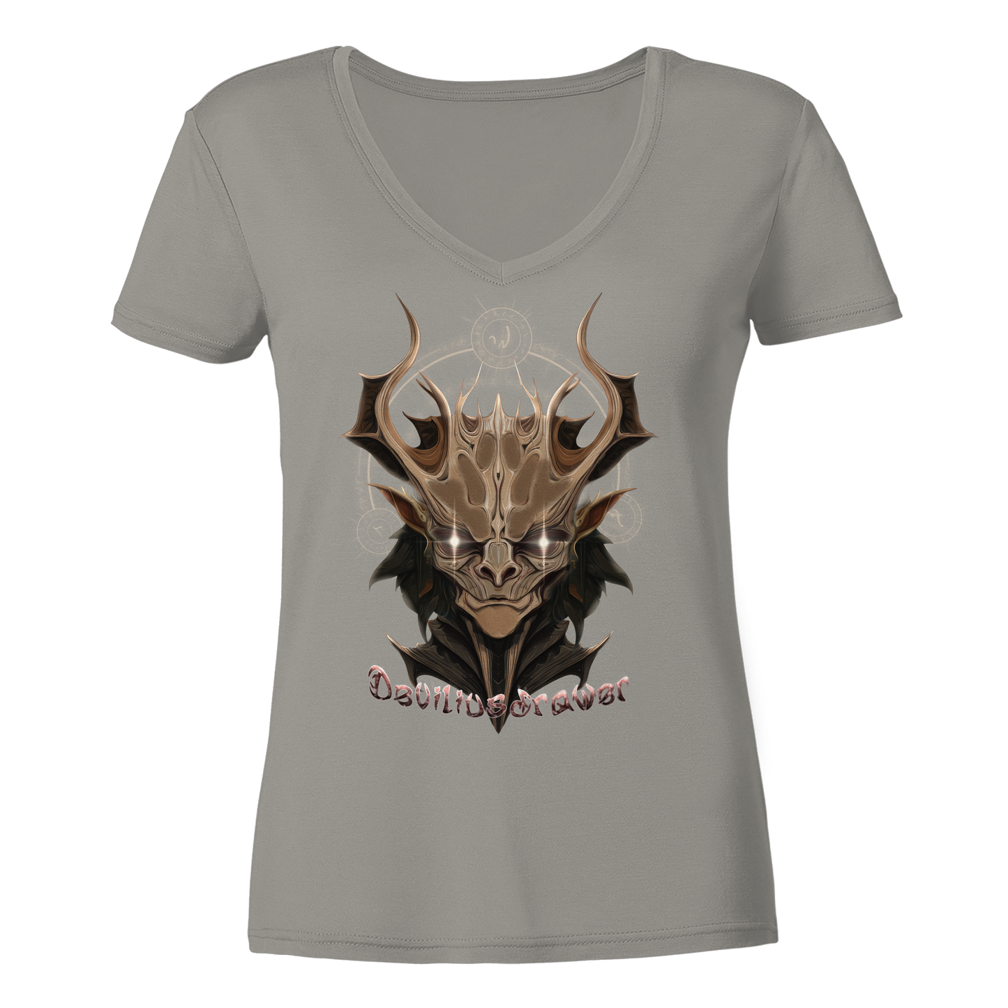 Deviliusdrawer Dark Magician Elf - Ladies V-Neck Shirt