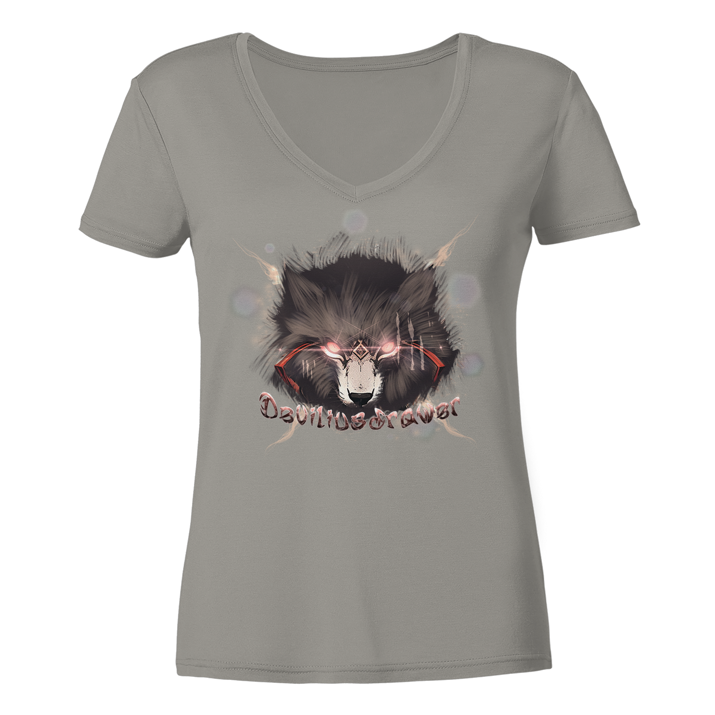 Deviliusdrawer Sparking Wolf - Ladies V-Neck Shirt
