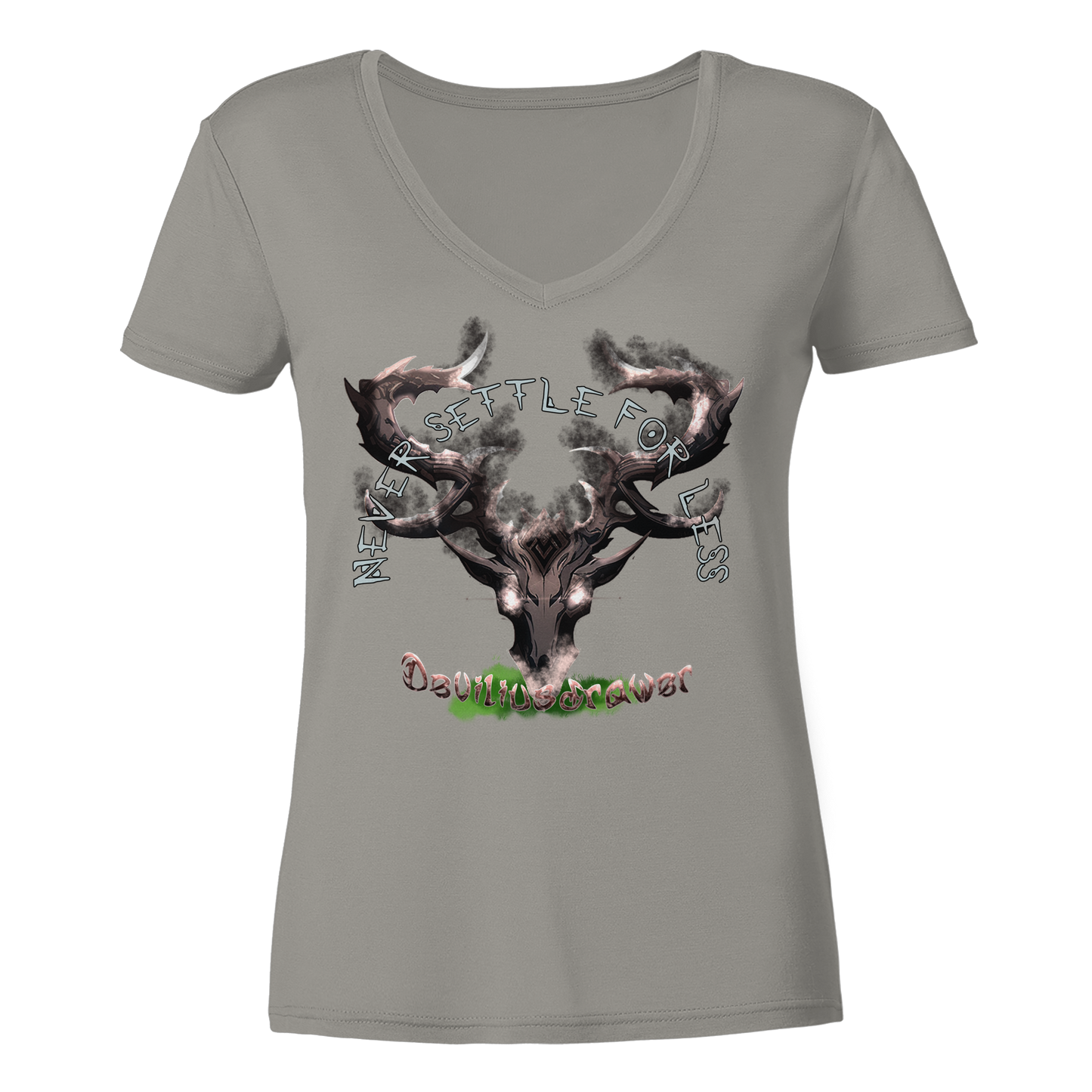 Deviliusdrawer Cruel Deer - Ladies V-Neck Shirt