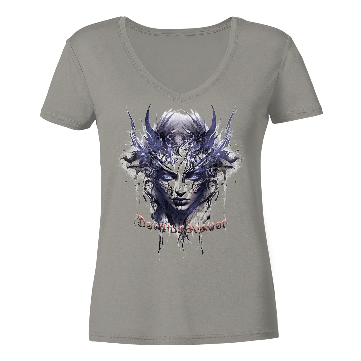 Deviliusdrawer Ice Elf - Ladies V-Neck Shirt