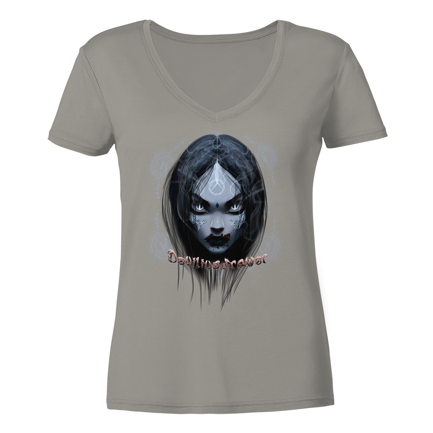 Deviliusdrawer Vampiric Elf - Ladies V-Neck Shirt