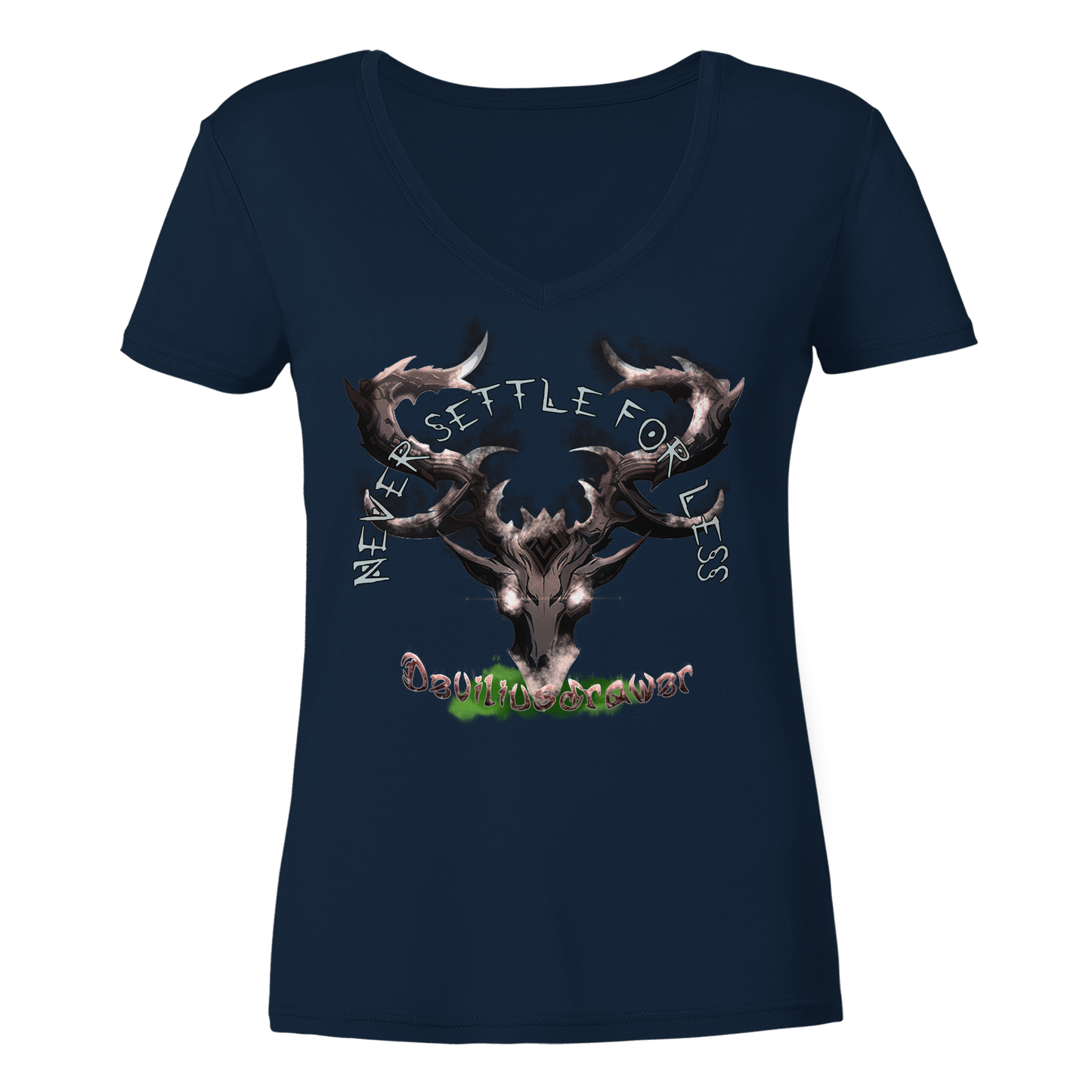 Deviliusdrawer Cruel Deer - Ladies V-Neck Shirt