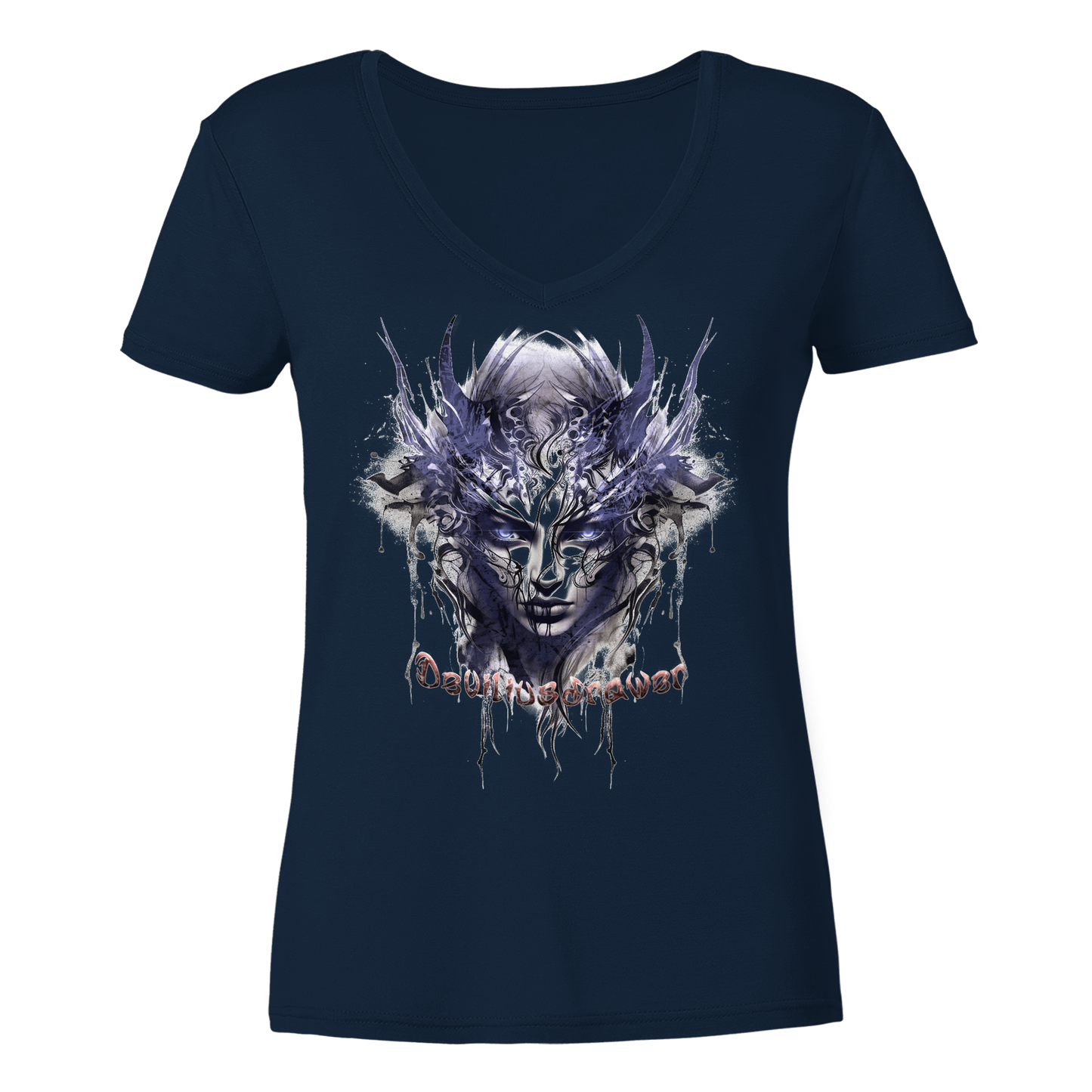 Deviliusdrawer Ice Elf - Ladies V-Neck Shirt