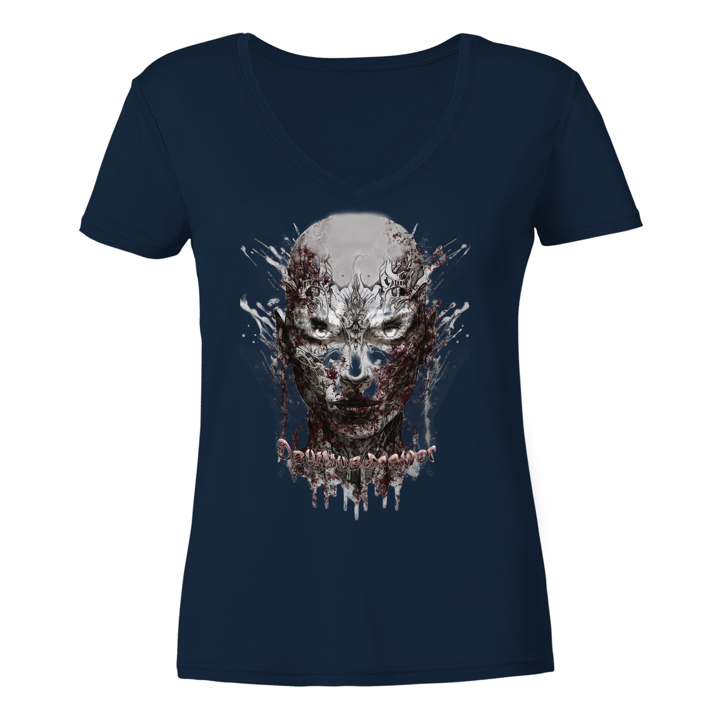 Deviliusdrawer Mechanic Girl - Ladies V-Neck Shirt