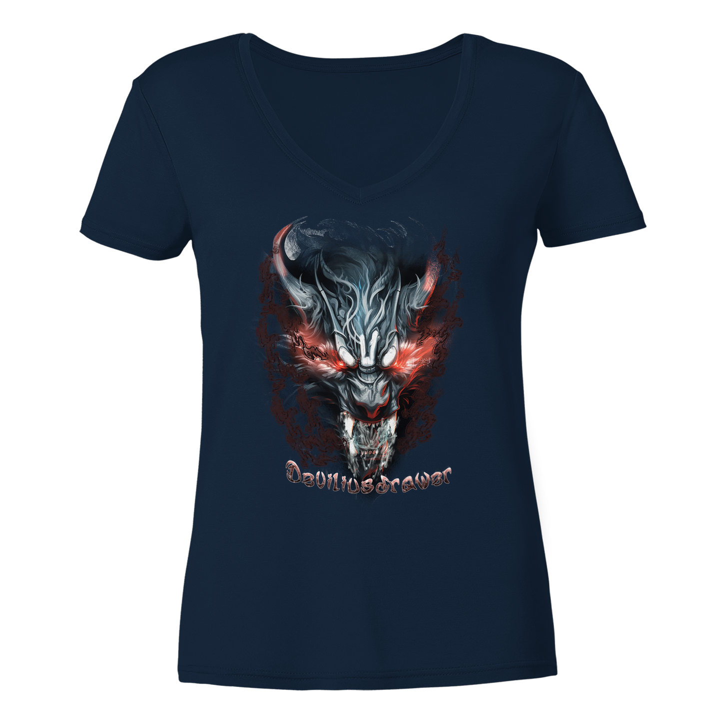 Deviliusdrawer Beast Wolf - Ladies V-Neck Shirt