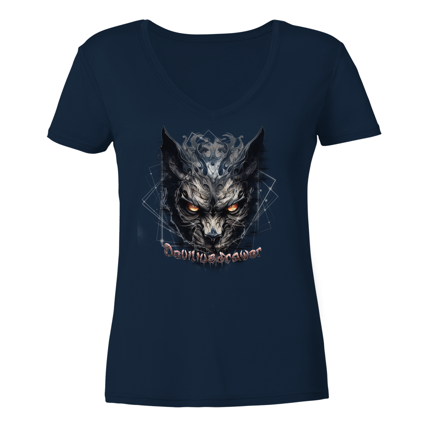 Deviliusdrawer Dark Wearwolf - Ladies V-Neck Shirt