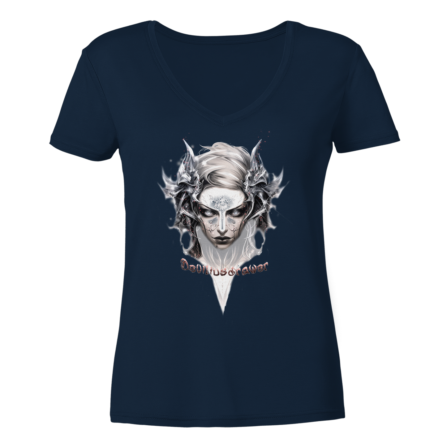 Deviliusdrawer Iron Elf - Ladies V-Neck Shirt