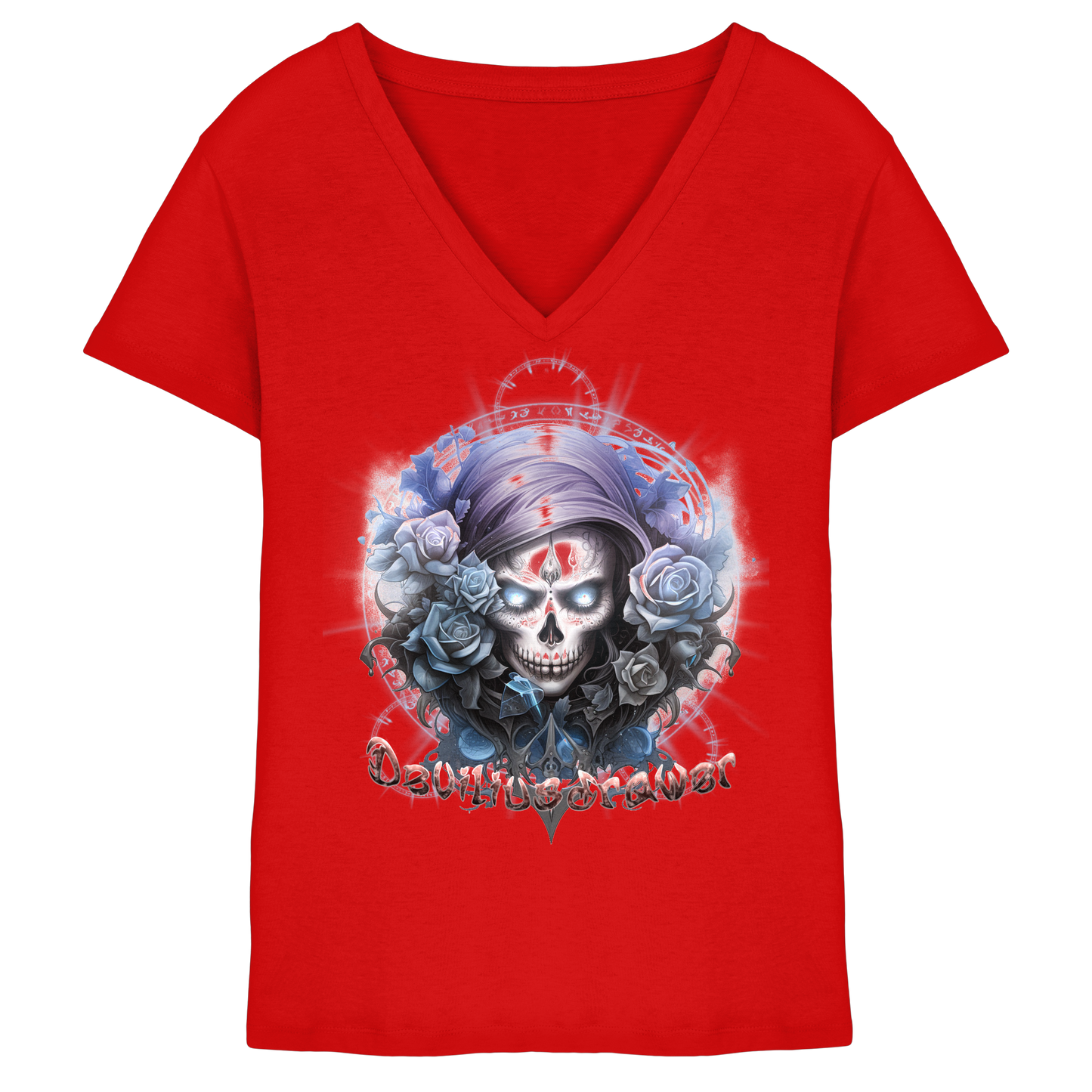 Deviliusdrawer Death Beauty - Ladies V-Neck Shirt