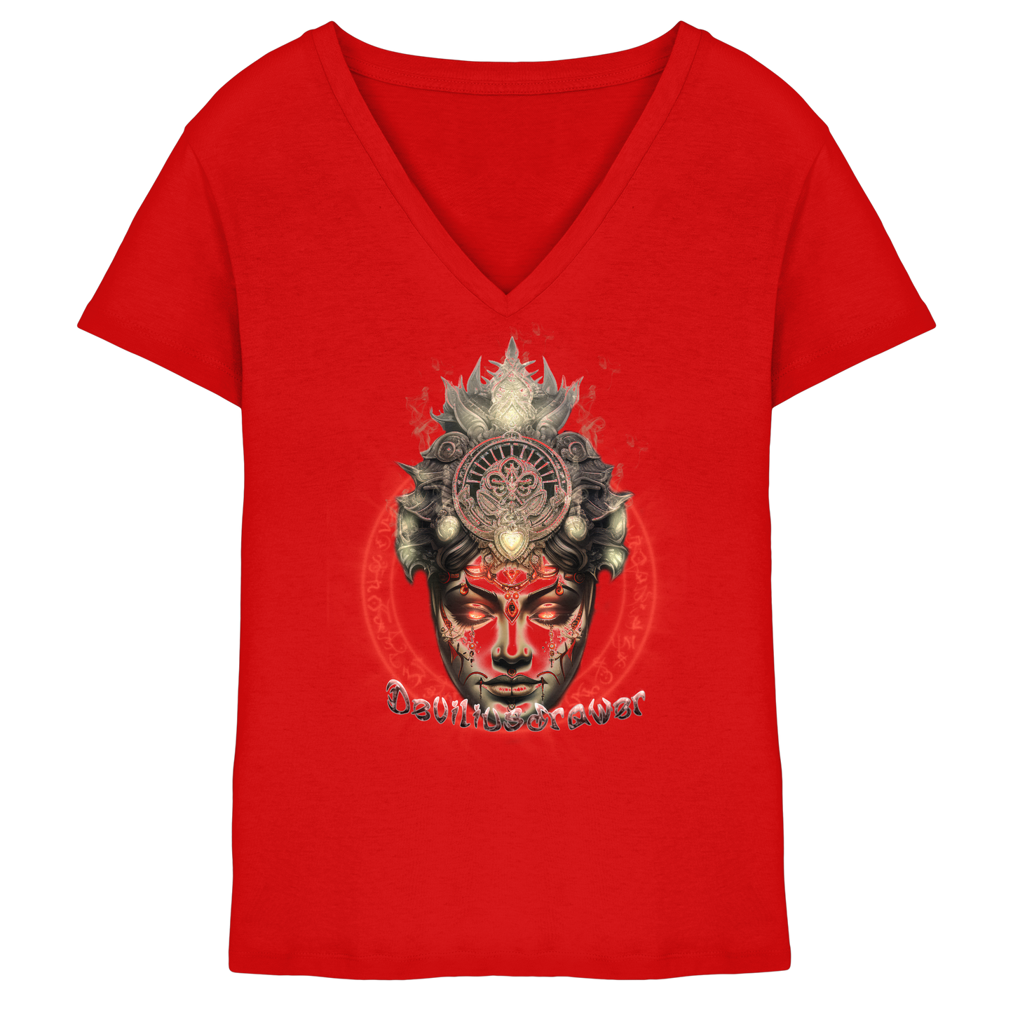 Deviliusdrawer Devils Godess - Ladies V-Neck Shirt