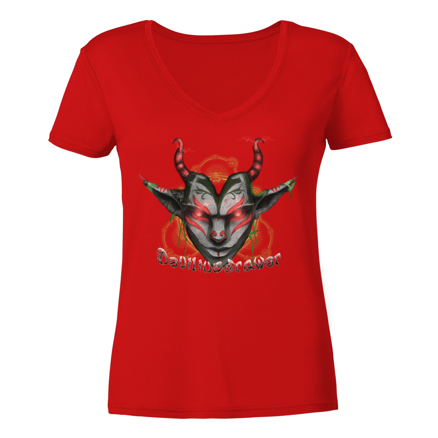 Deviliusdrawer Dark Elf - Ladies V-Neck Shirt