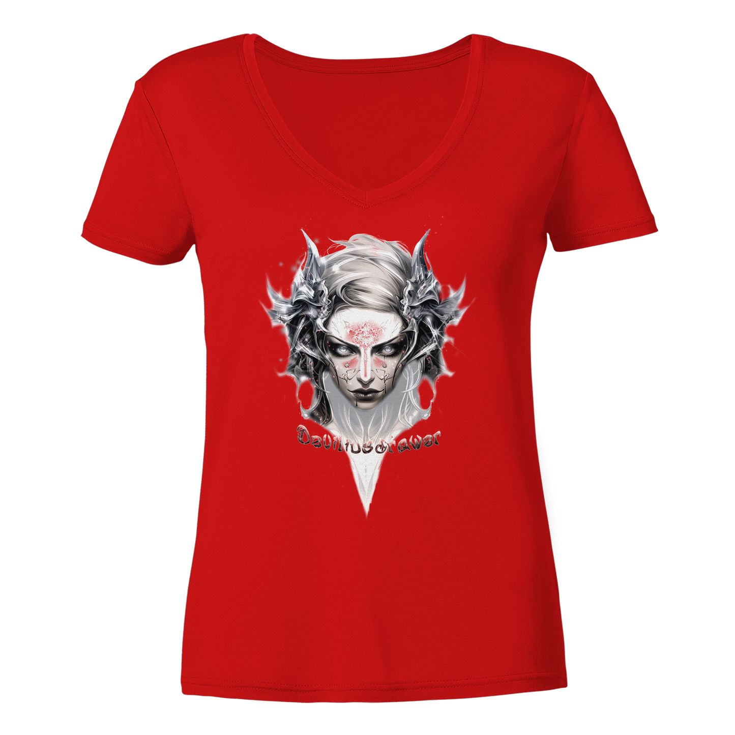 Deviliusdrawer Iron Elf - Ladies V-Neck Shirt