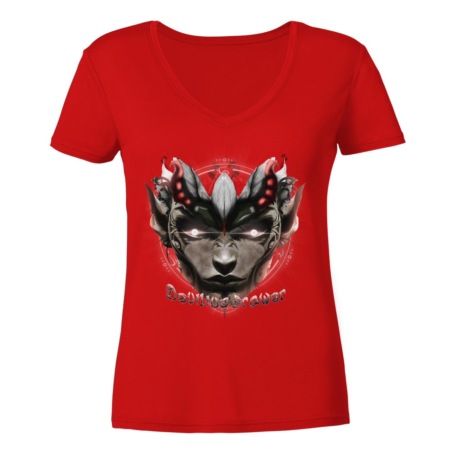 Deviliusdrawer Devils Elf - Ladies V-Neck Shirt