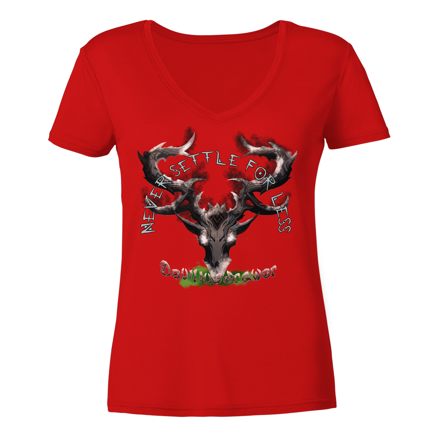 Deviliusdrawer Cruel Deer - Ladies V-Neck Shirt