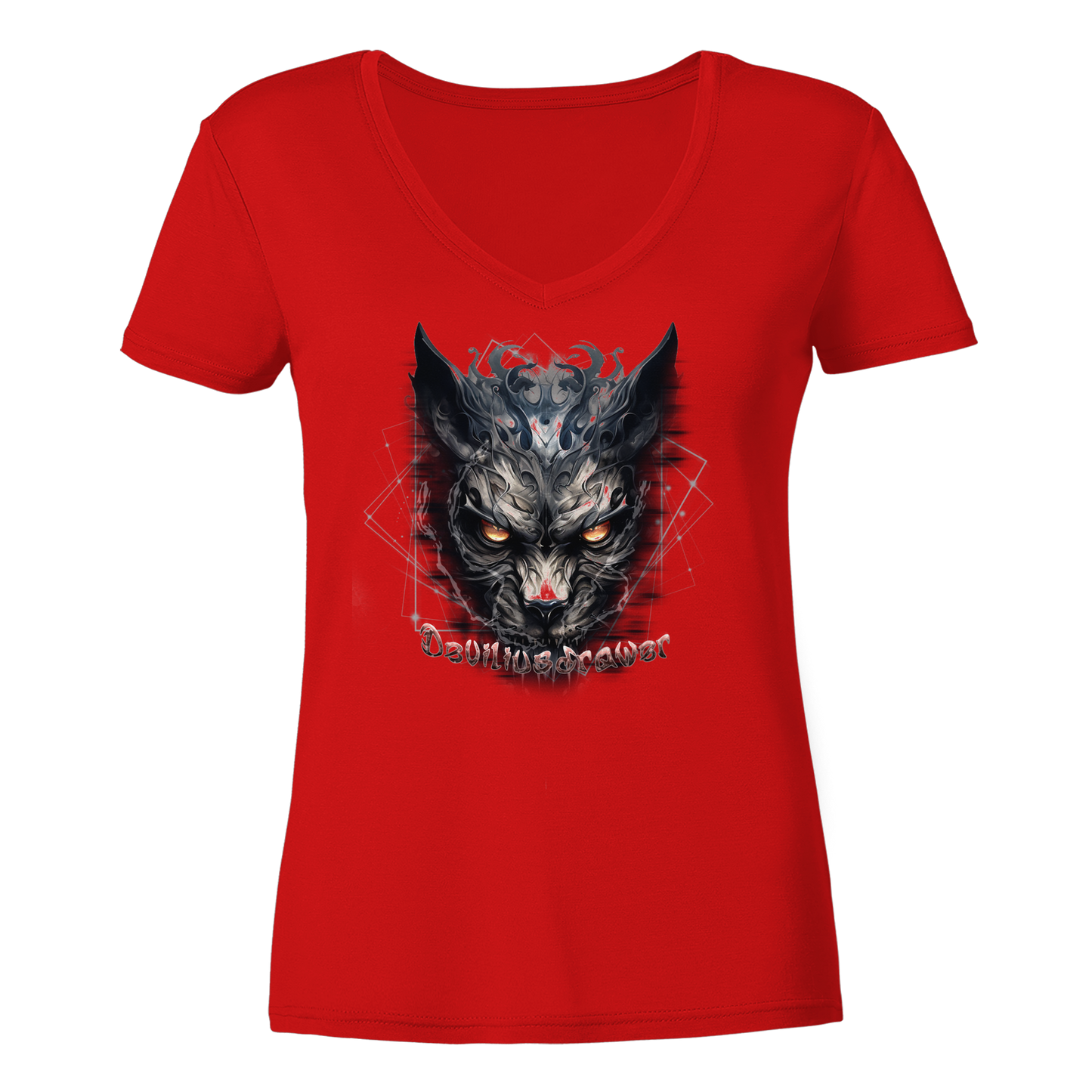 Deviliusdrawer Dark Wearwolf - Ladies V-Neck Shirt