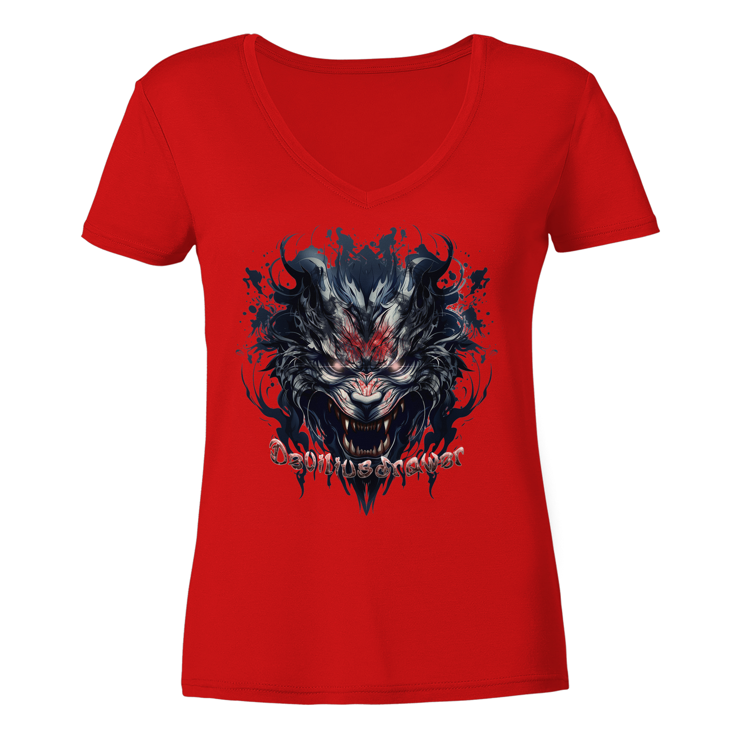 Deviliusdrawer Cruel Wolf - Ladies V-Neck Shirt