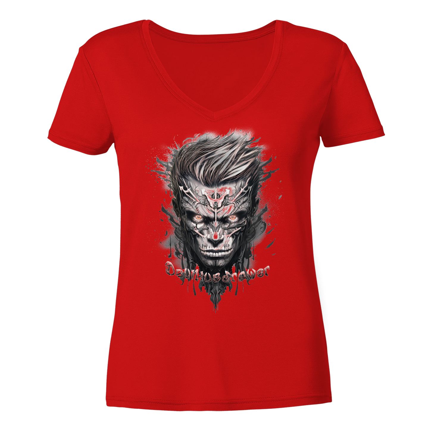 Deviliusdrawer Cyborg Men - Ladies V-Neck Shirt