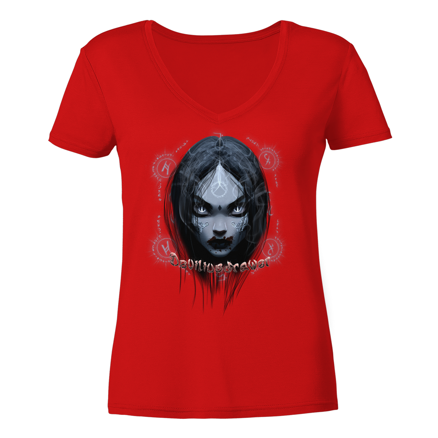 Deviliusdrawer Vampiric Elf - Ladies V-Neck Shirt