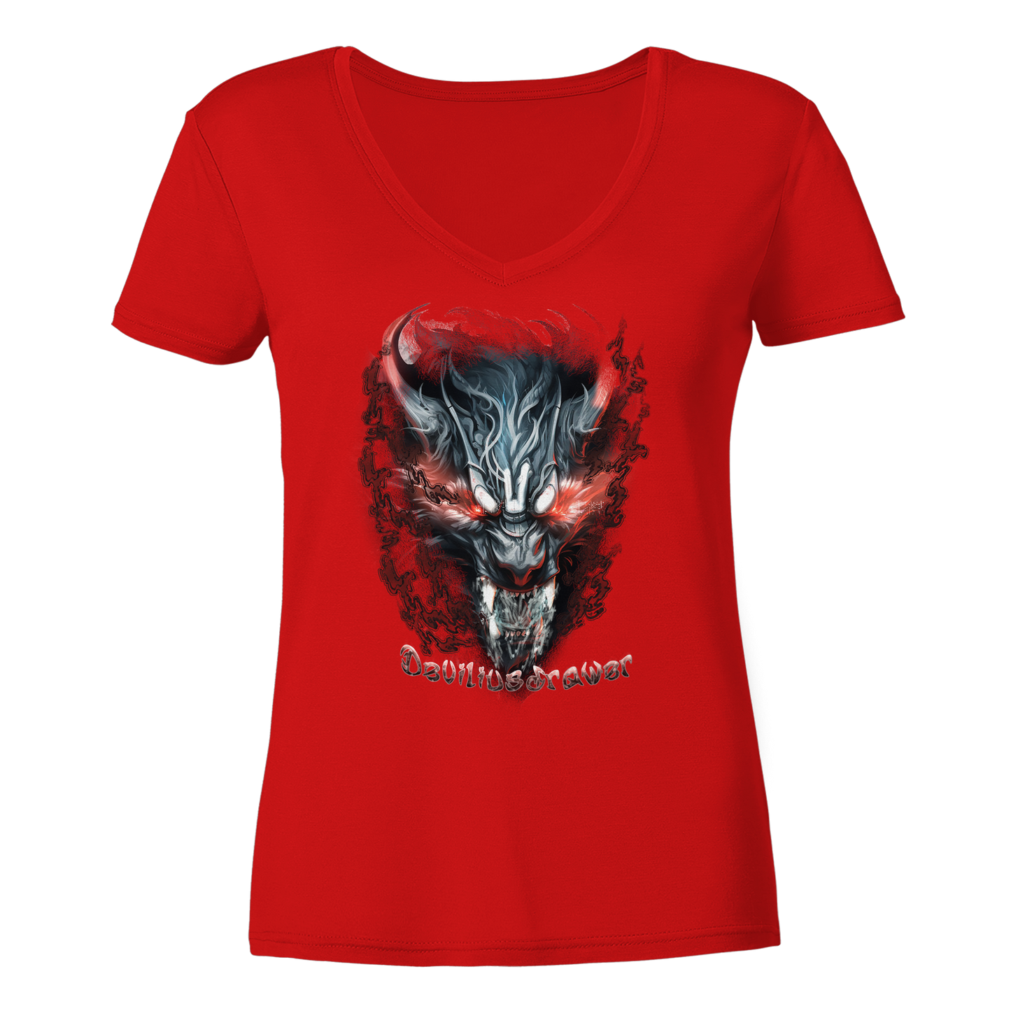 Deviliusdrawer Beast Wolf - Ladies V-Neck Shirt