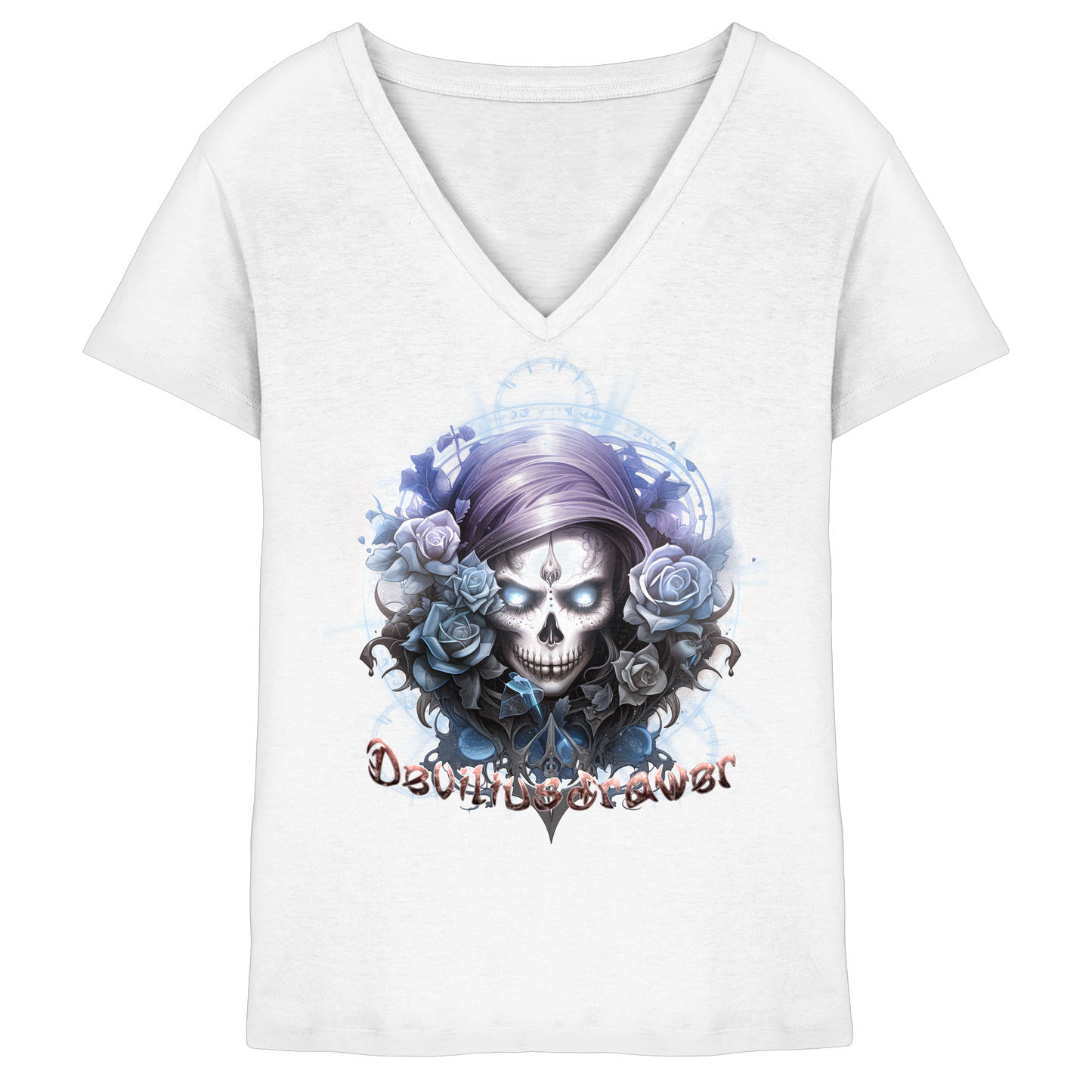 Deviliusdrawer Death Beauty - Ladies V-Neck Shirt