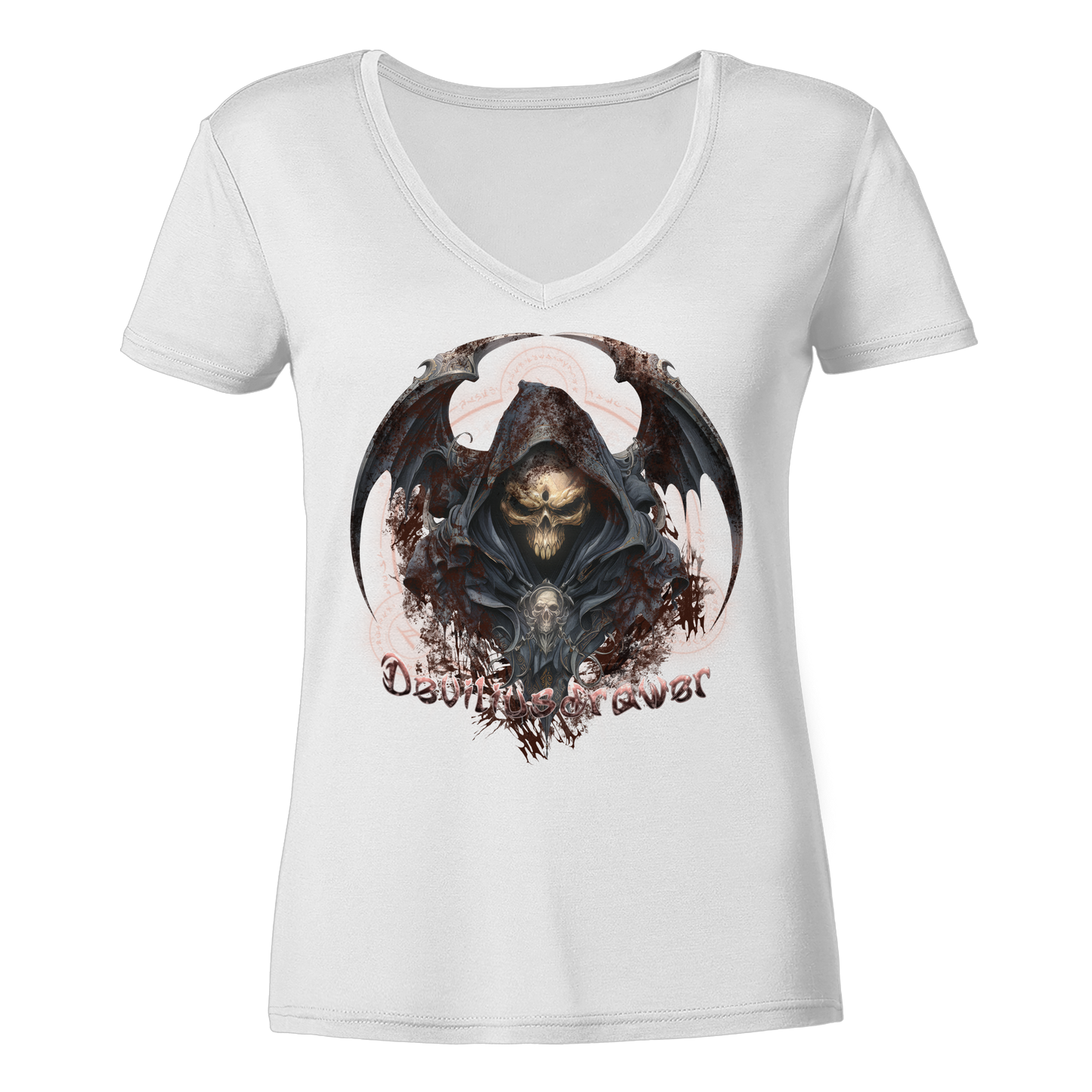 Deviliusdrawer Death Reaper - Ladies V-Neck Shirt