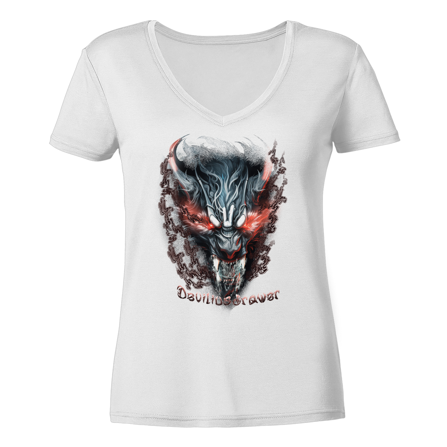 Deviliusdrawer Beast Wolf - Ladies V-Neck Shirt