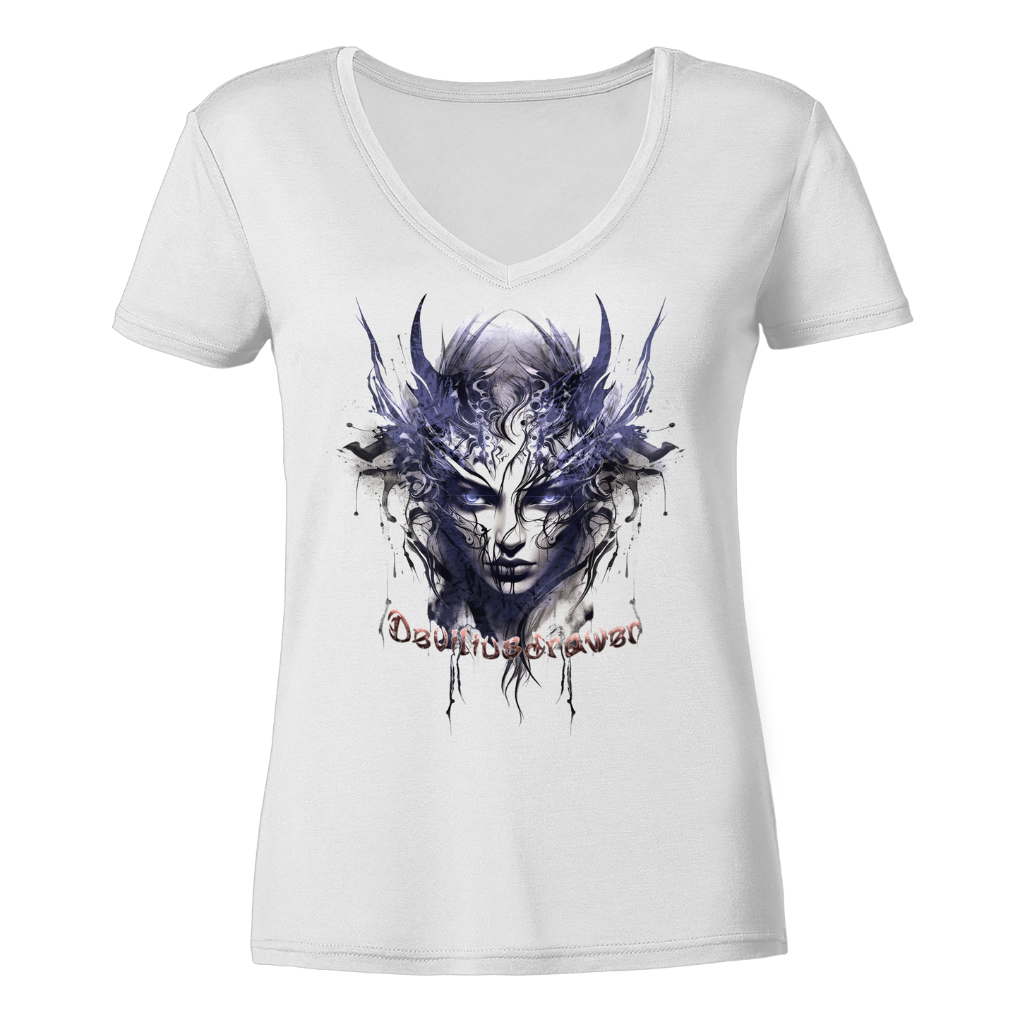 Deviliusdrawer Ice Elf - Ladies V-Neck Shirt