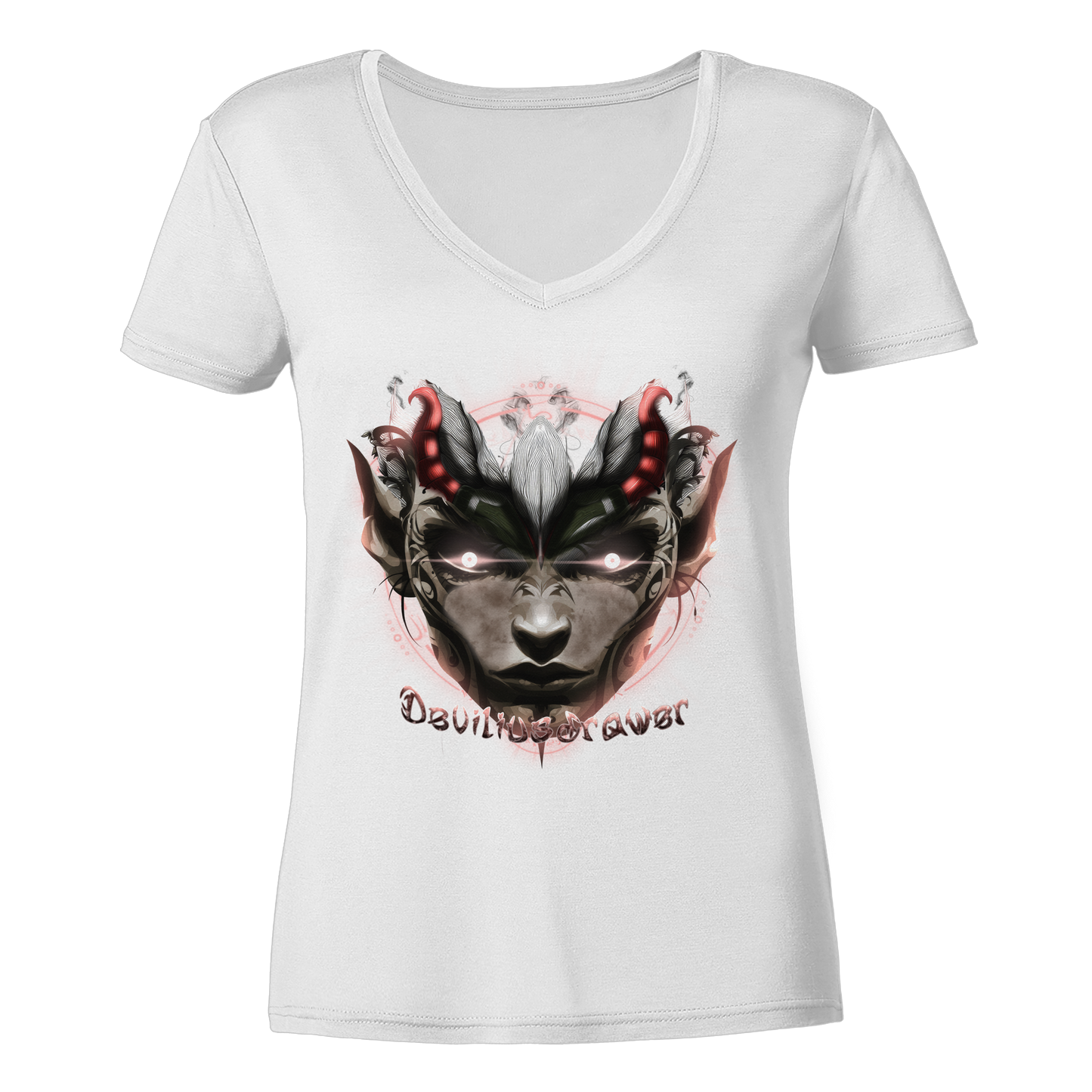 Deviliusdrawer Devils Elf - Ladies V-Neck Shirt