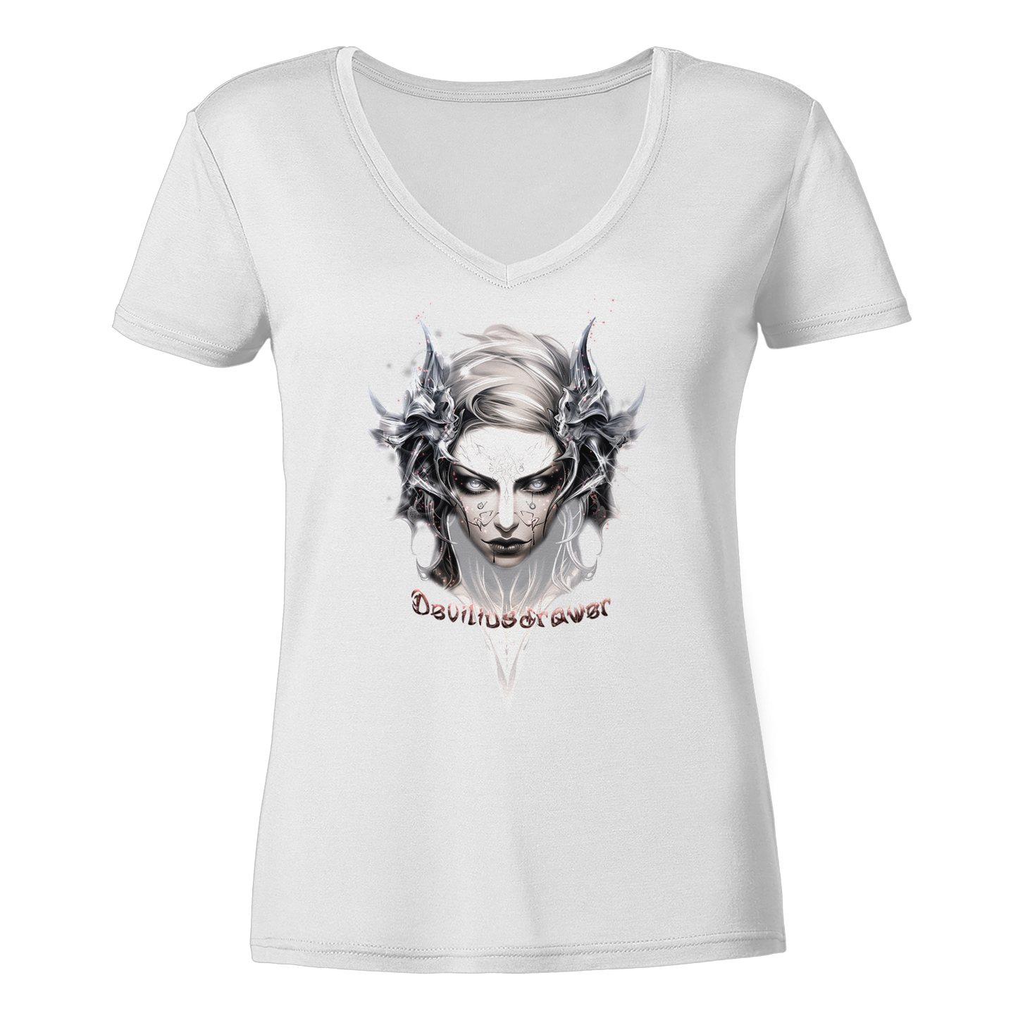 Deviliusdrawer Iron Elf - Ladies V-Neck Shirt