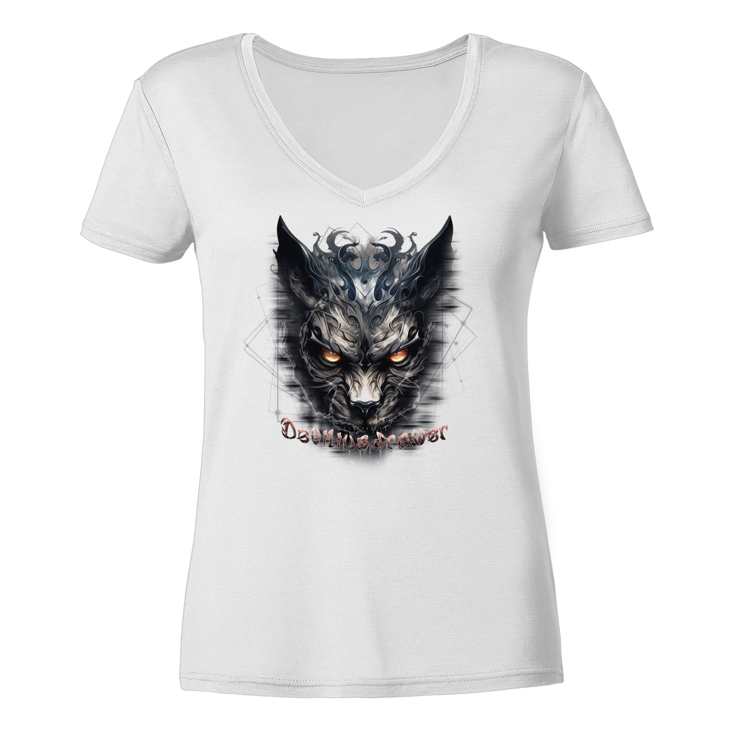 Deviliusdrawer Dark Wearwolf - Ladies V-Neck Shirt
