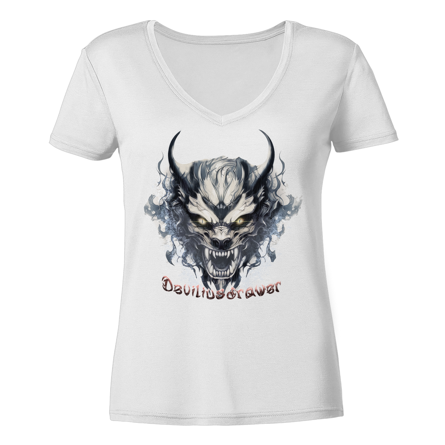 Deviliusdrawer Water Demon - Ladies V-Neck Shirt