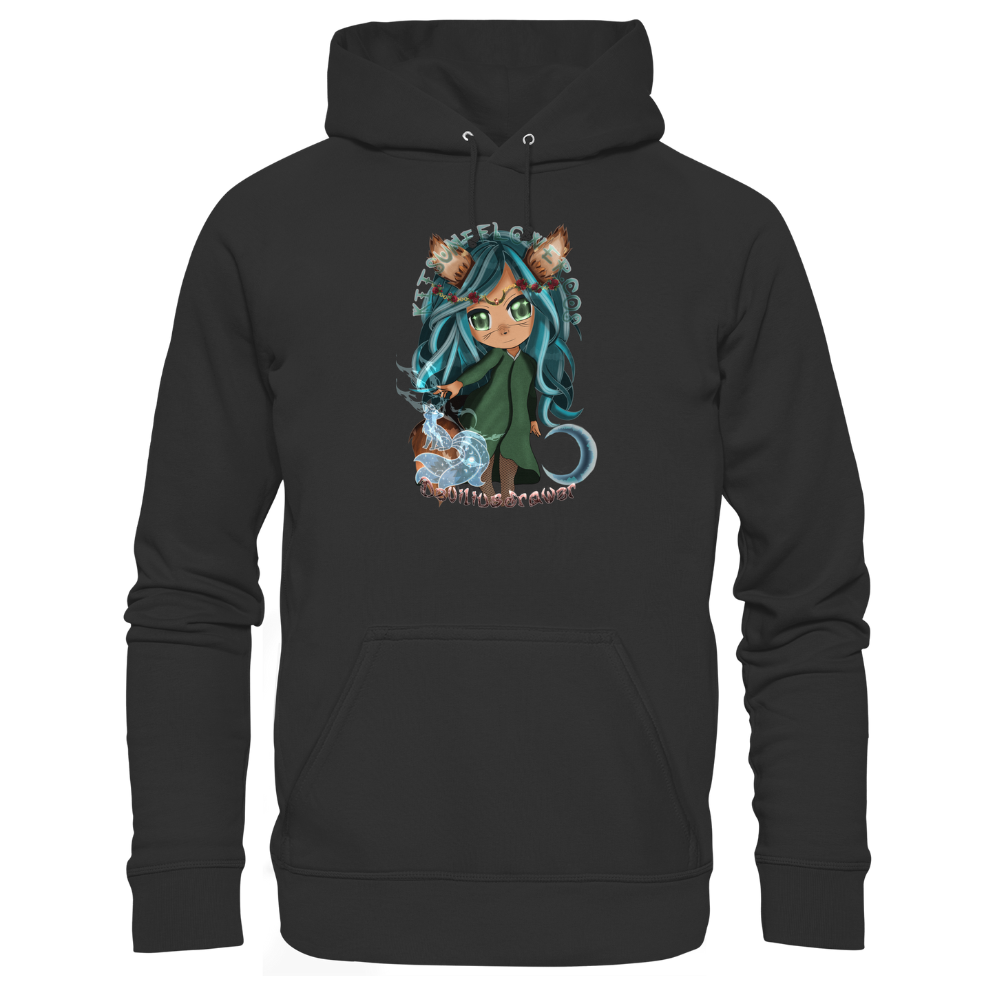 Deviliusdrawer Kitsuneflower - Organic Basic Hoodie
