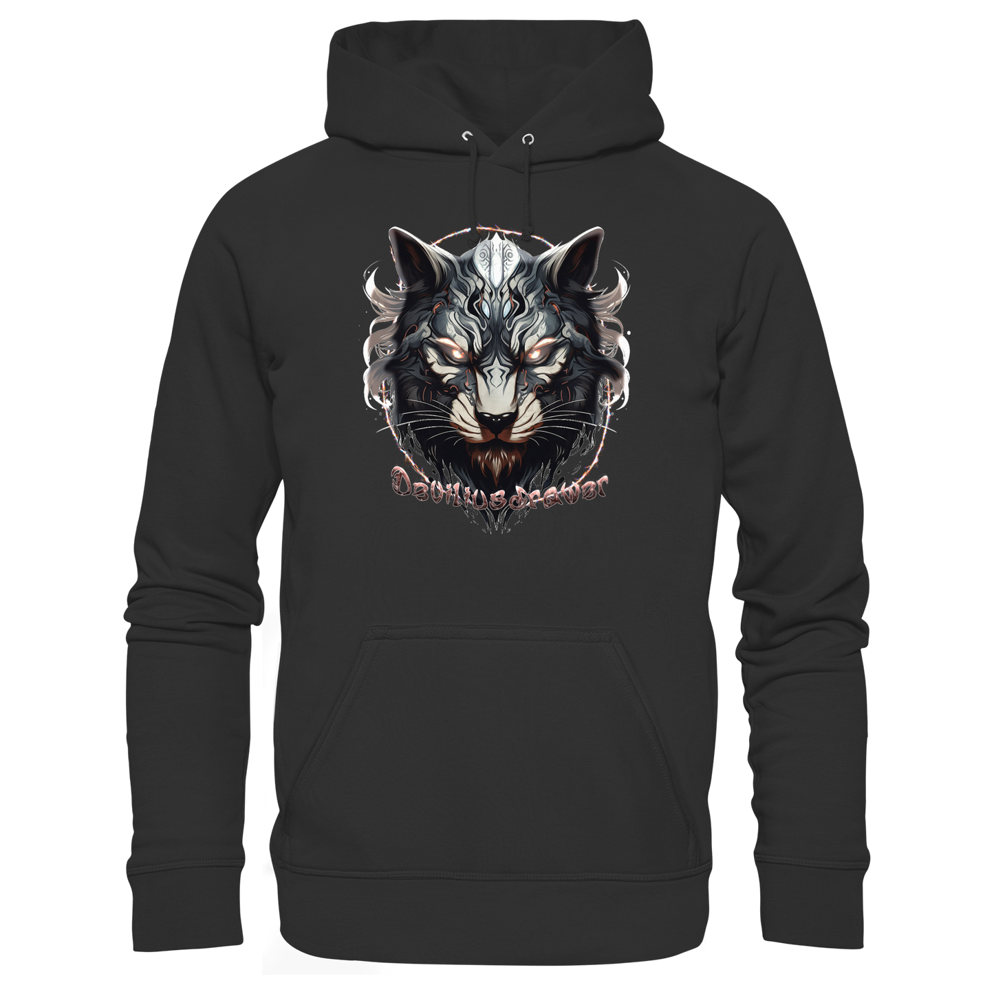 Deviliusdrawer Wolfcat - Organic Basic Hoodie