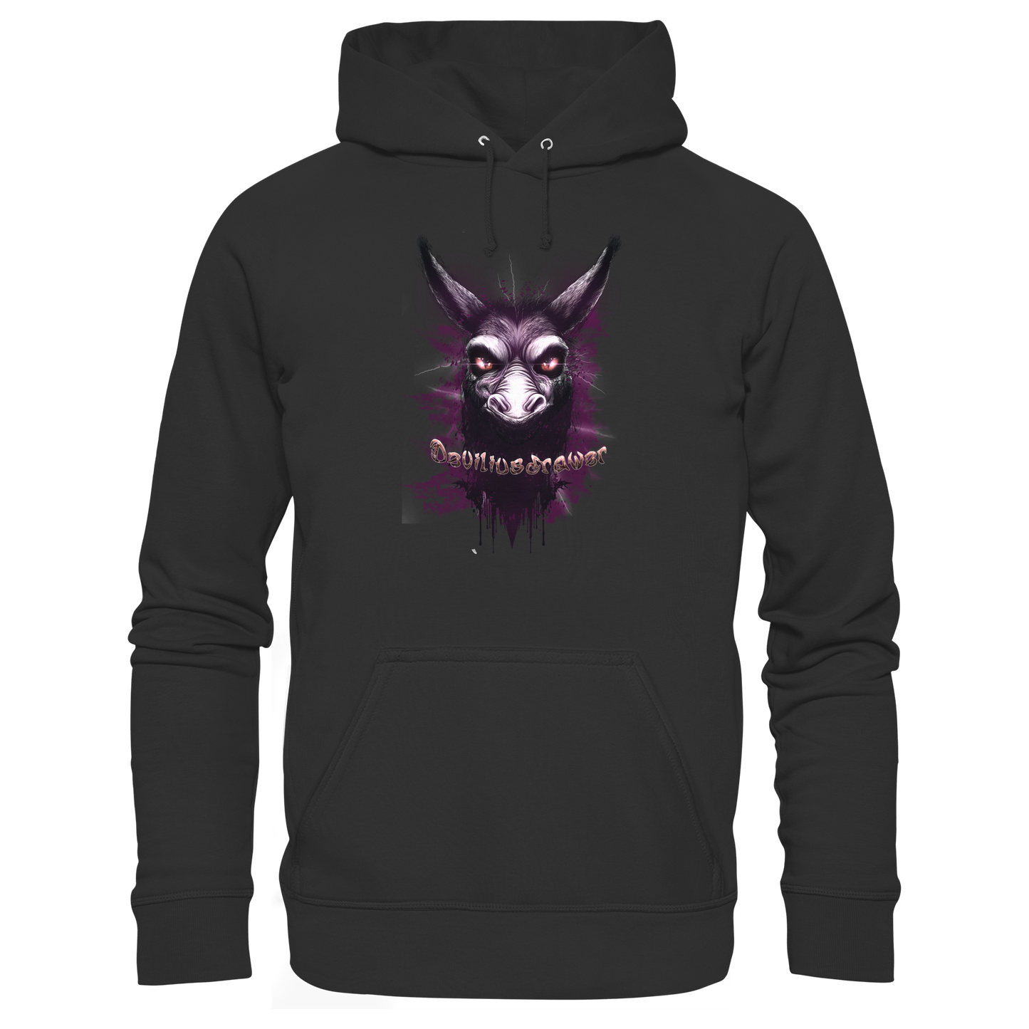 Deviliusdrawer Purple Donkey - Organic Basic Hoodie