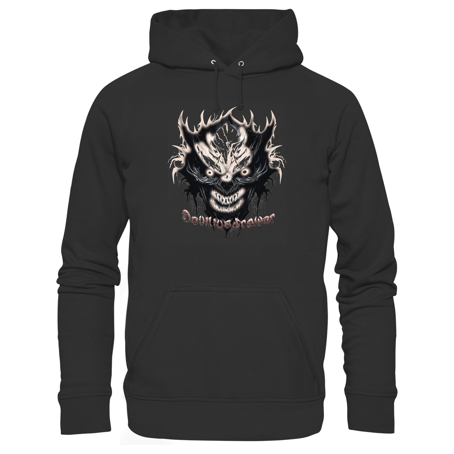 Deviliusdrawer Crazy Glow Devil - Organic Basic Hoodie