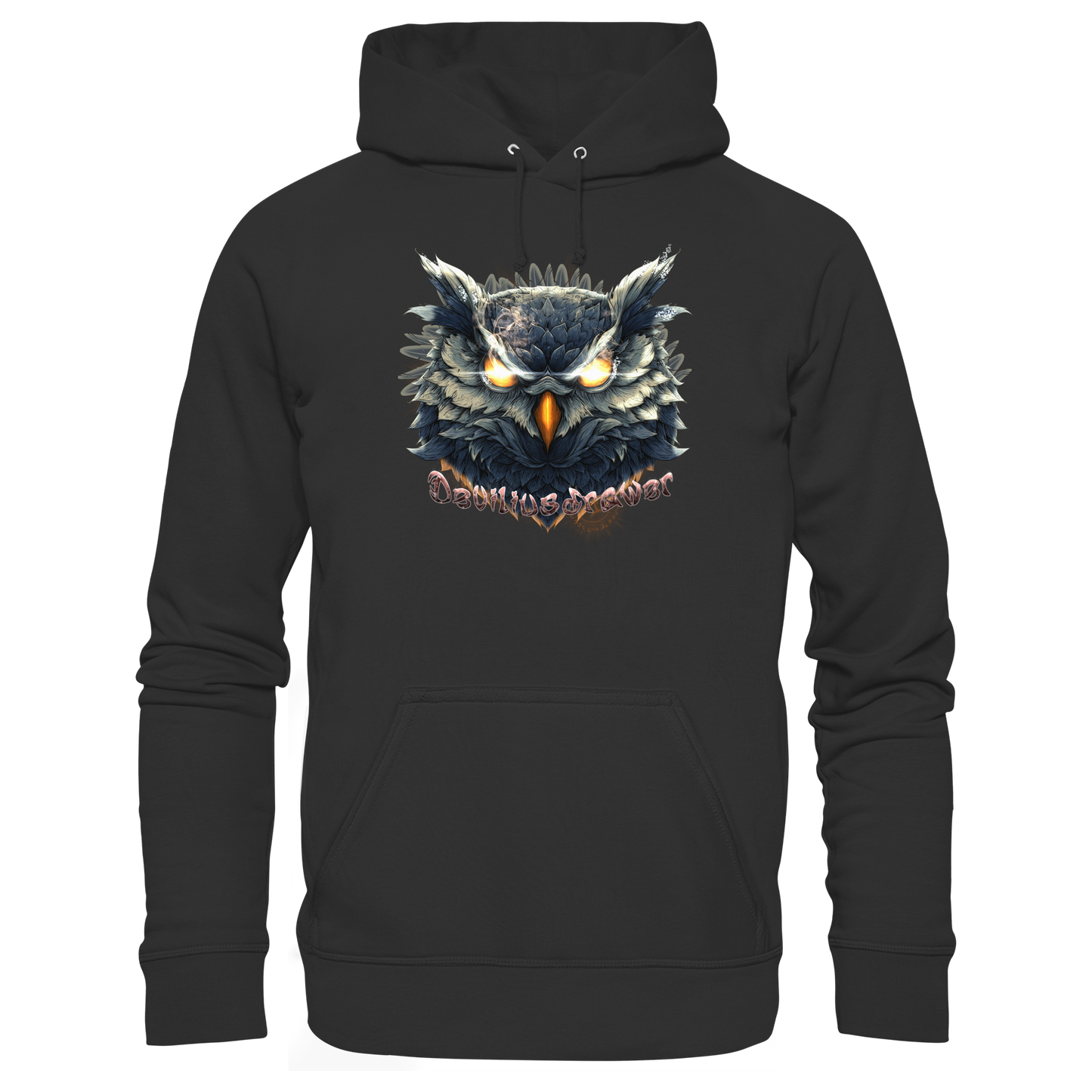 Deviliusdrawer Dark Fire Owl - Organic Basic Hoodie
