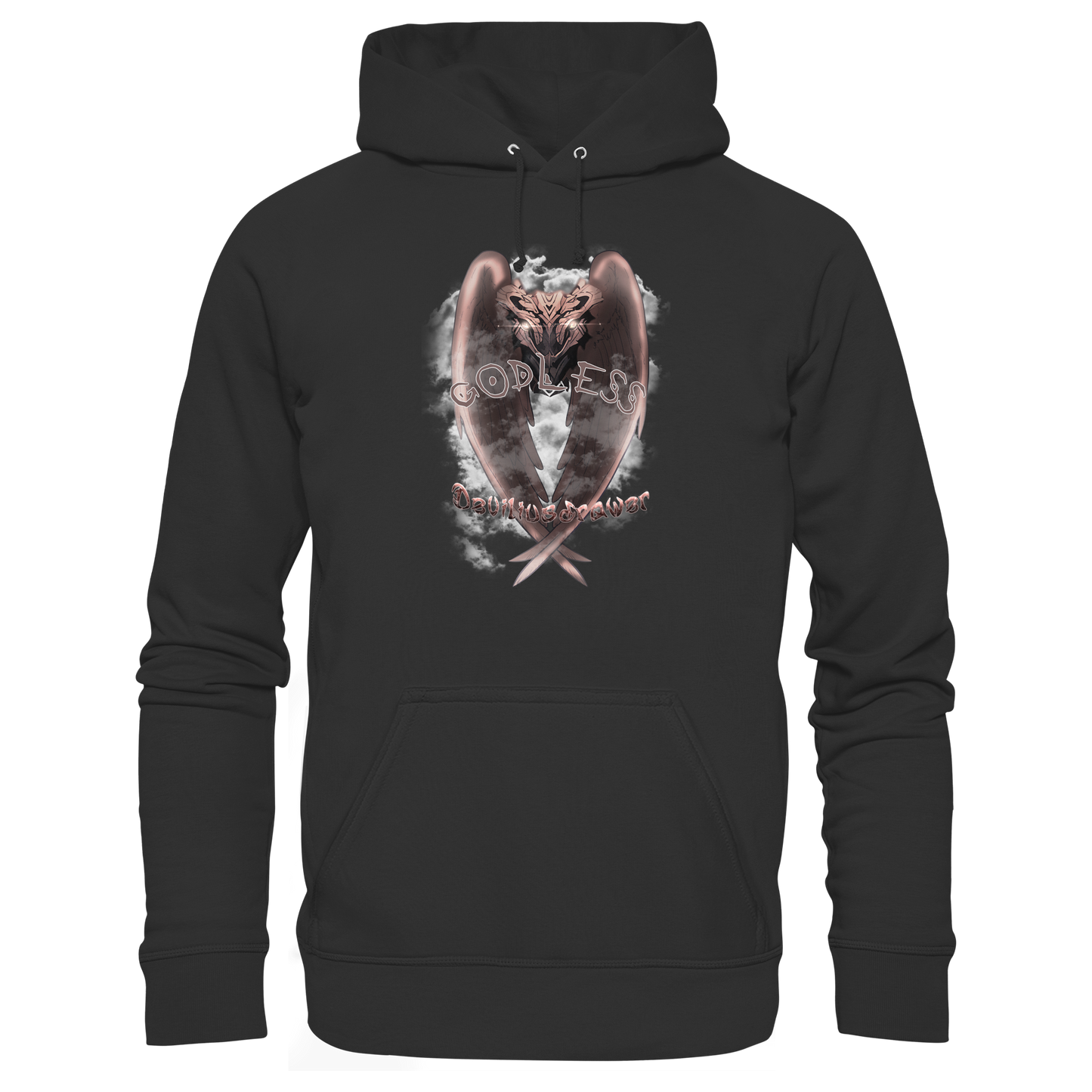 Deviliusdrawer Godless Owl - Organic Basic Hoodie
