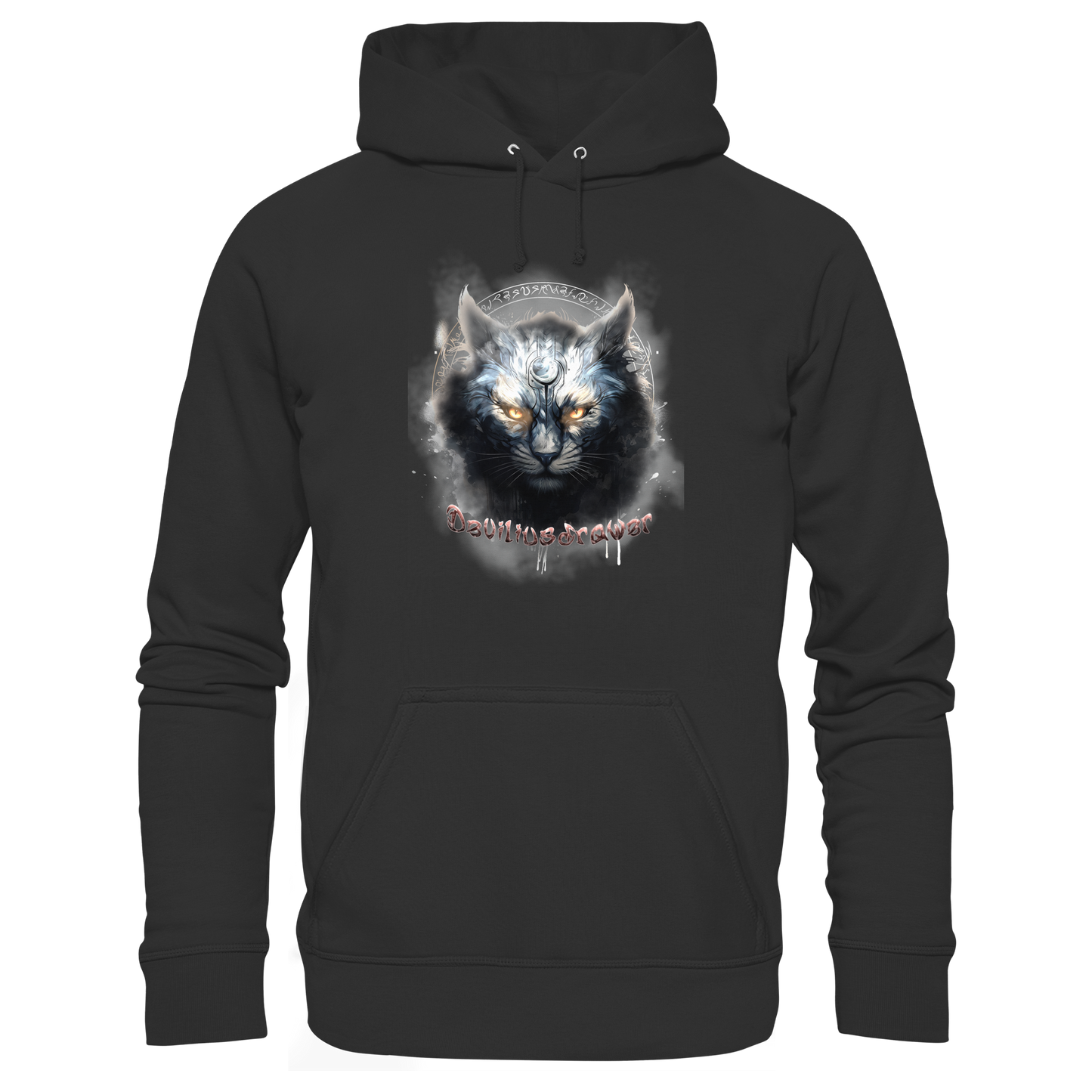 Deviliusdrawer Mysthic Cat - Organic Basic Hoodie