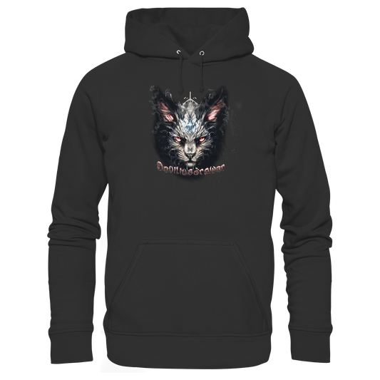 Deviliusdrawer Myshtical Redeyed Cat - Organic Basic Hoodie