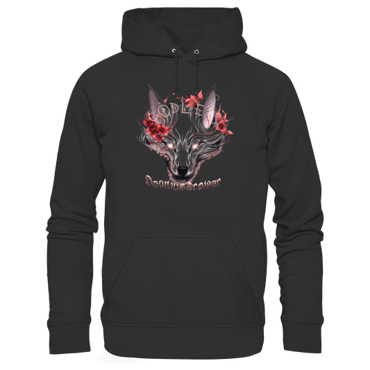 Deviliusdrawer Kitsune Wolf - Organic Basic Hoodie