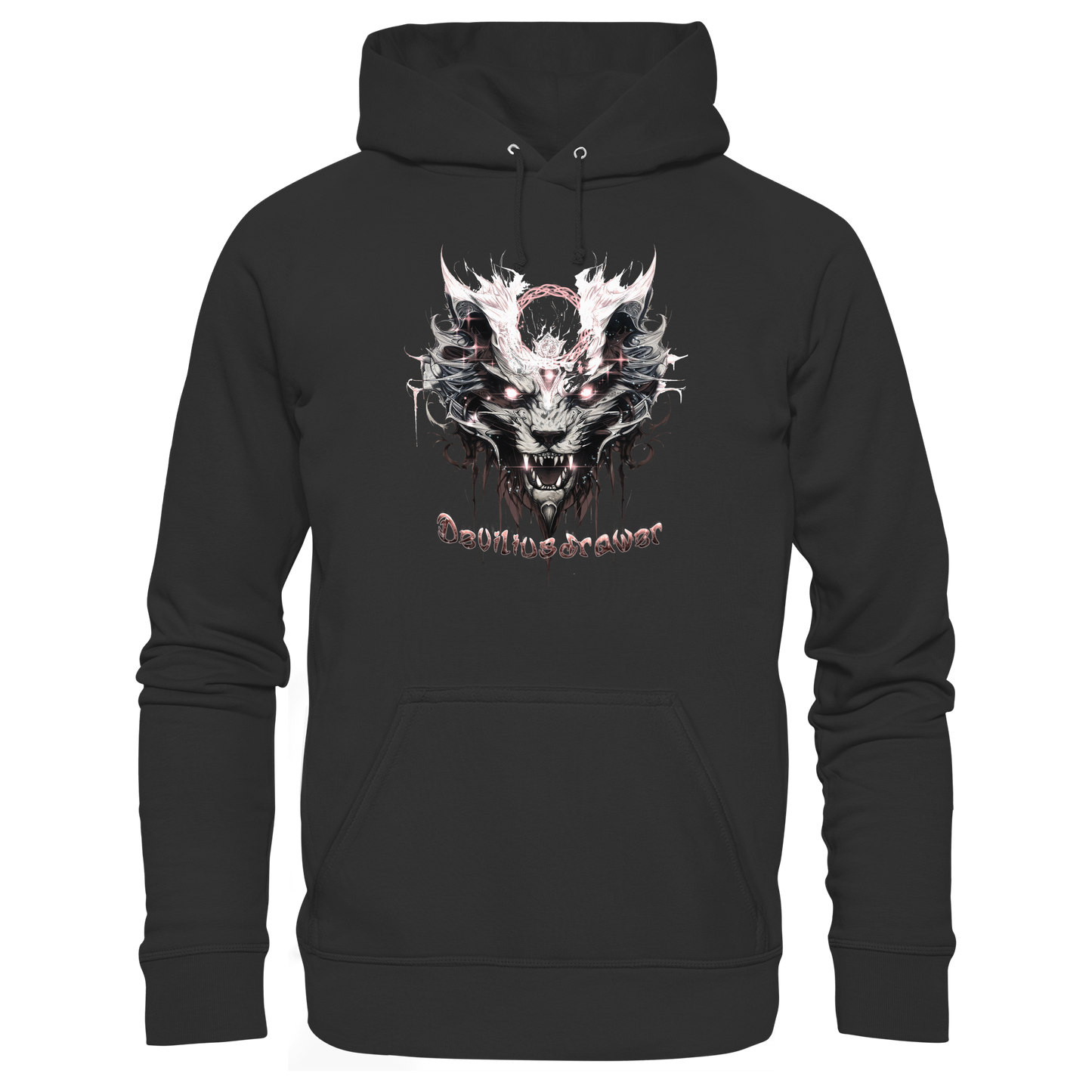 Deviliusdrawer Demonic Glow Cat - Organic Basic Hoodie