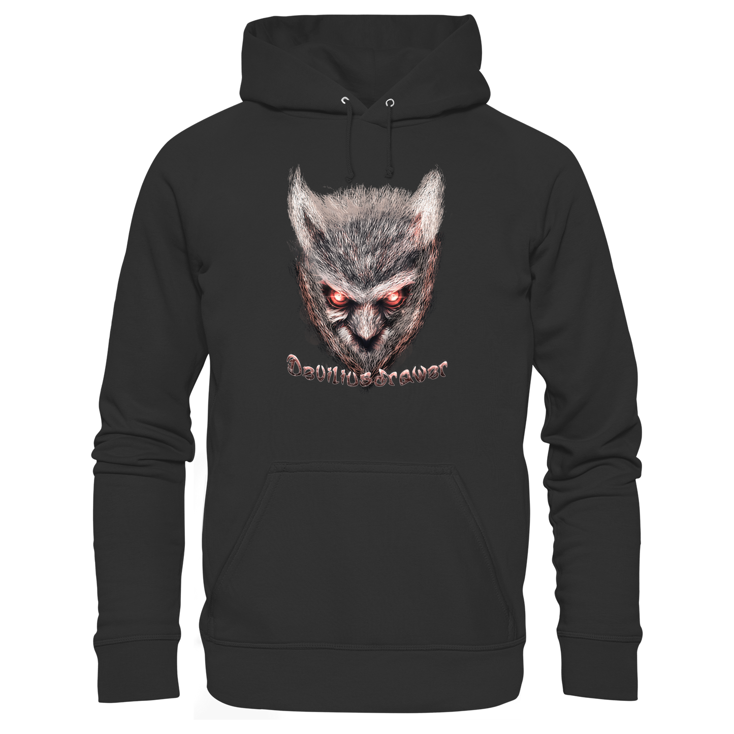 Deviliusdrawer Red Eyed Owl - Organic Basic Hoodie