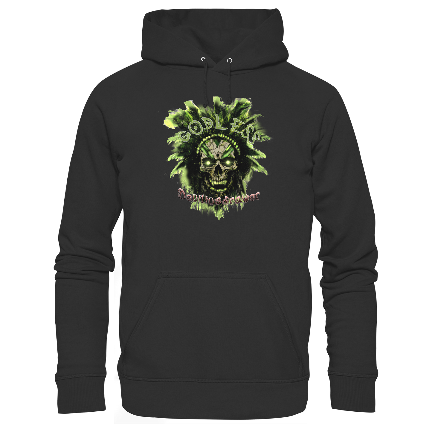 Deviliusdrawer Godless Skull - Organic Basic Hoodie