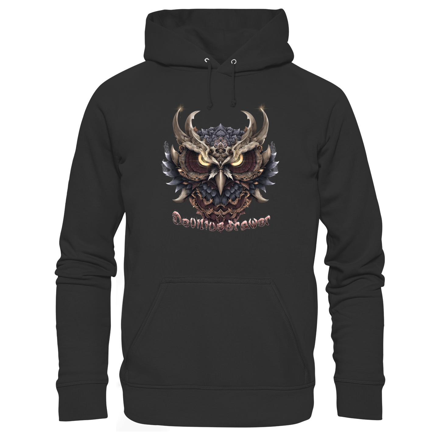 Deviliusdrawer Golden Owl - Organic Basic Hoodie