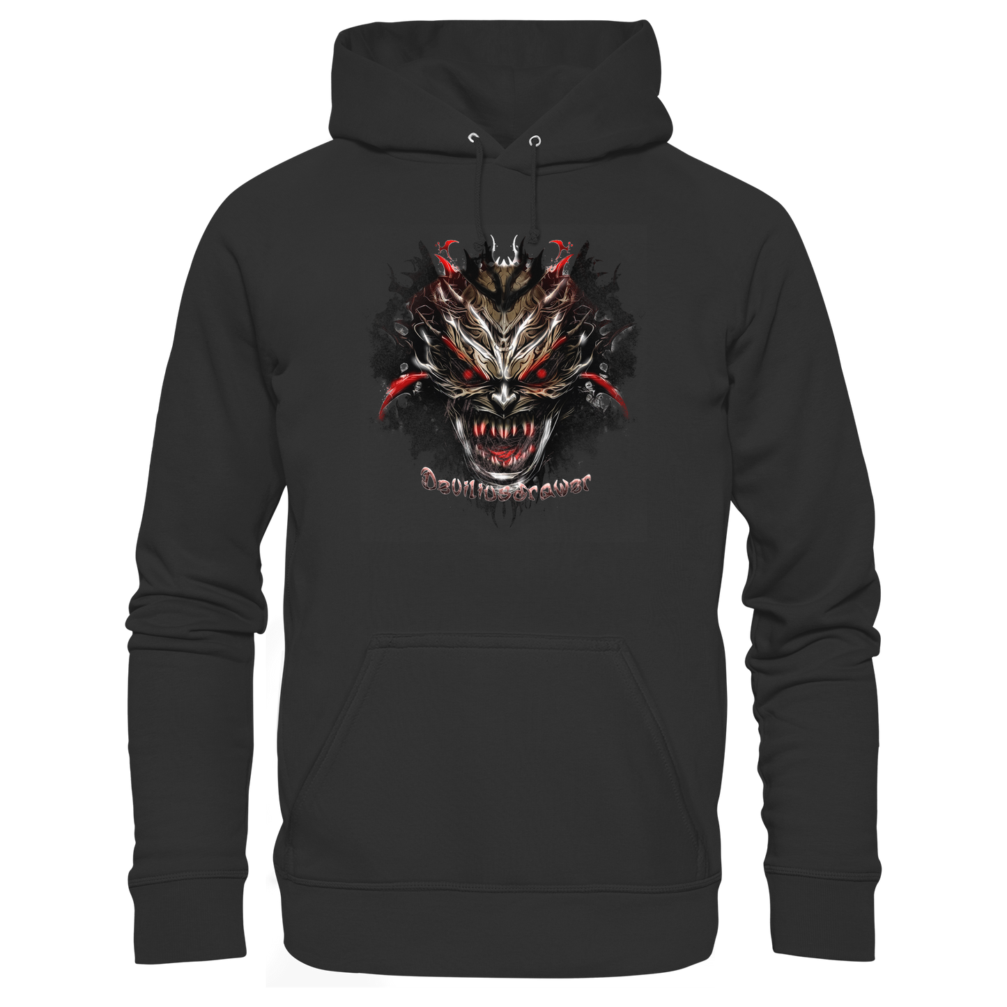 Deviliusdrawer Dark Redeyed Devil - Organic Basic Hoodie