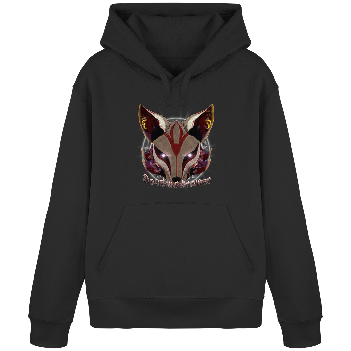 Deviliusdrawer Magic Kitsune - Organic Basic Hoodie