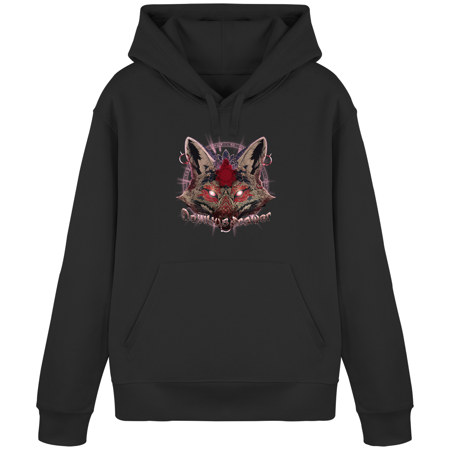 Deviliusdrawer Demon Kitsune - Organic Basic Hoodie