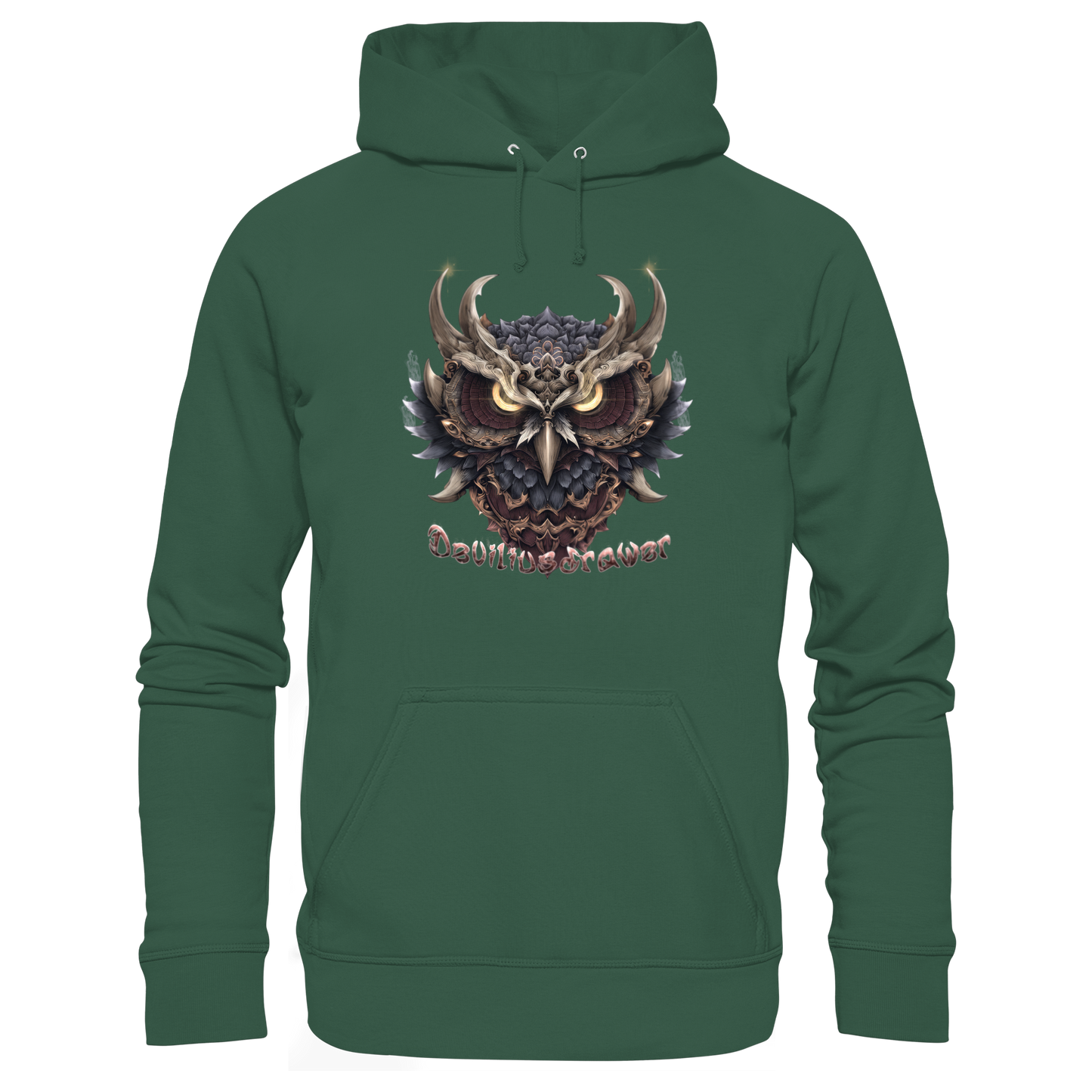 Deviliusdrawer Golden Owl - Organic Basic Hoodie